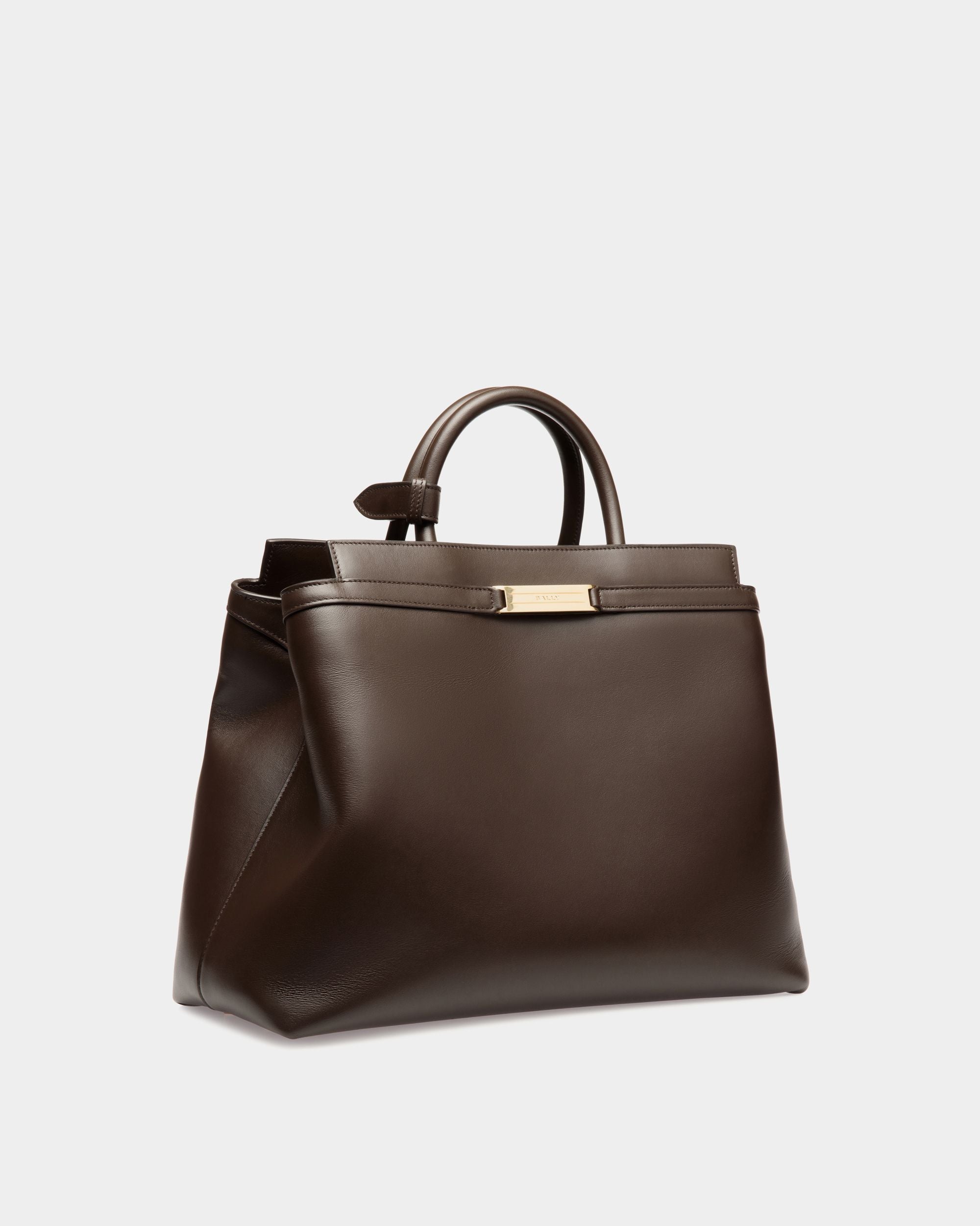 Deco トートバッグ エバノブラウン レザー - 女性 - Bally - 04