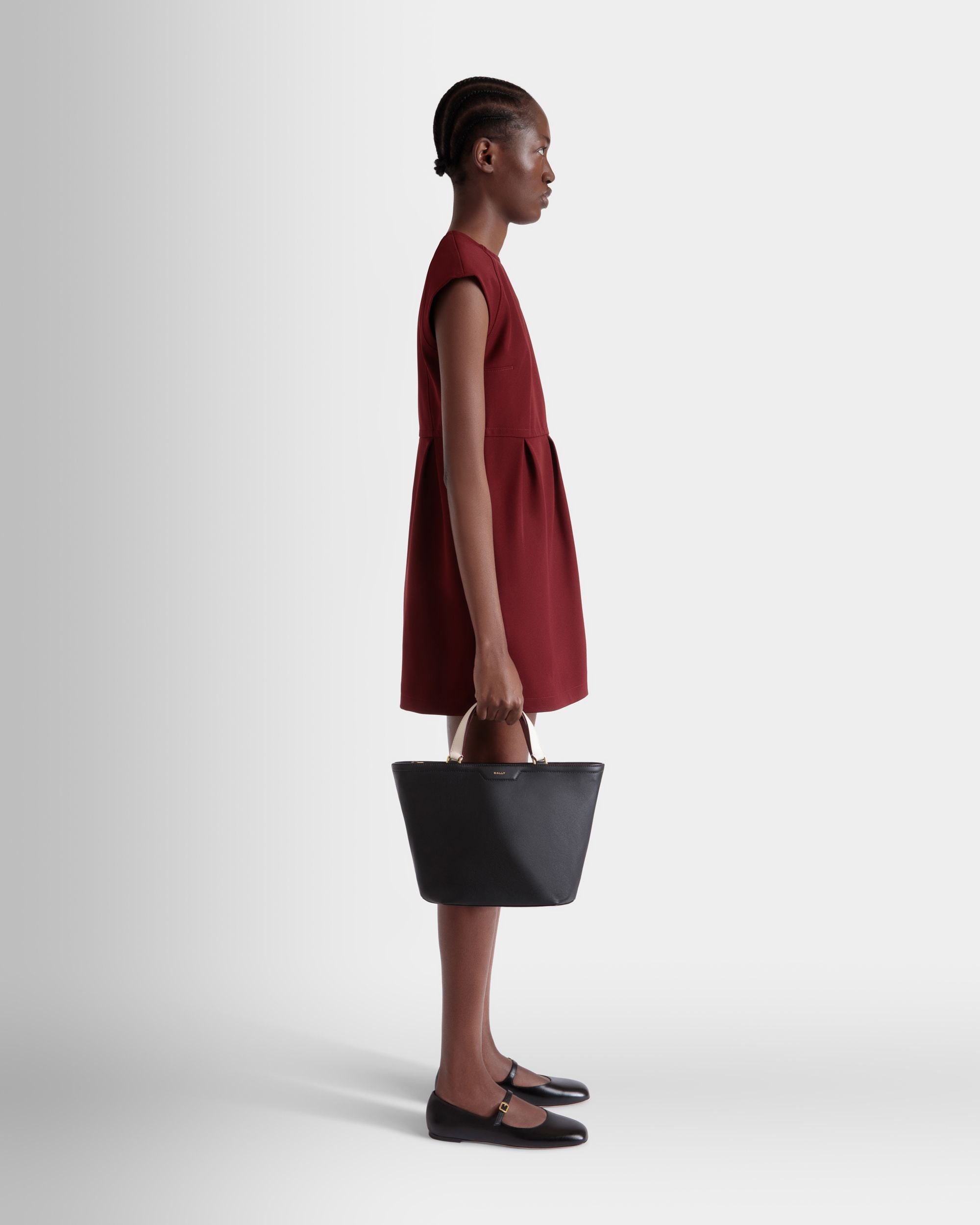 Code スモール トートバッグ ブラック レザー - 女性 - Bally - 02