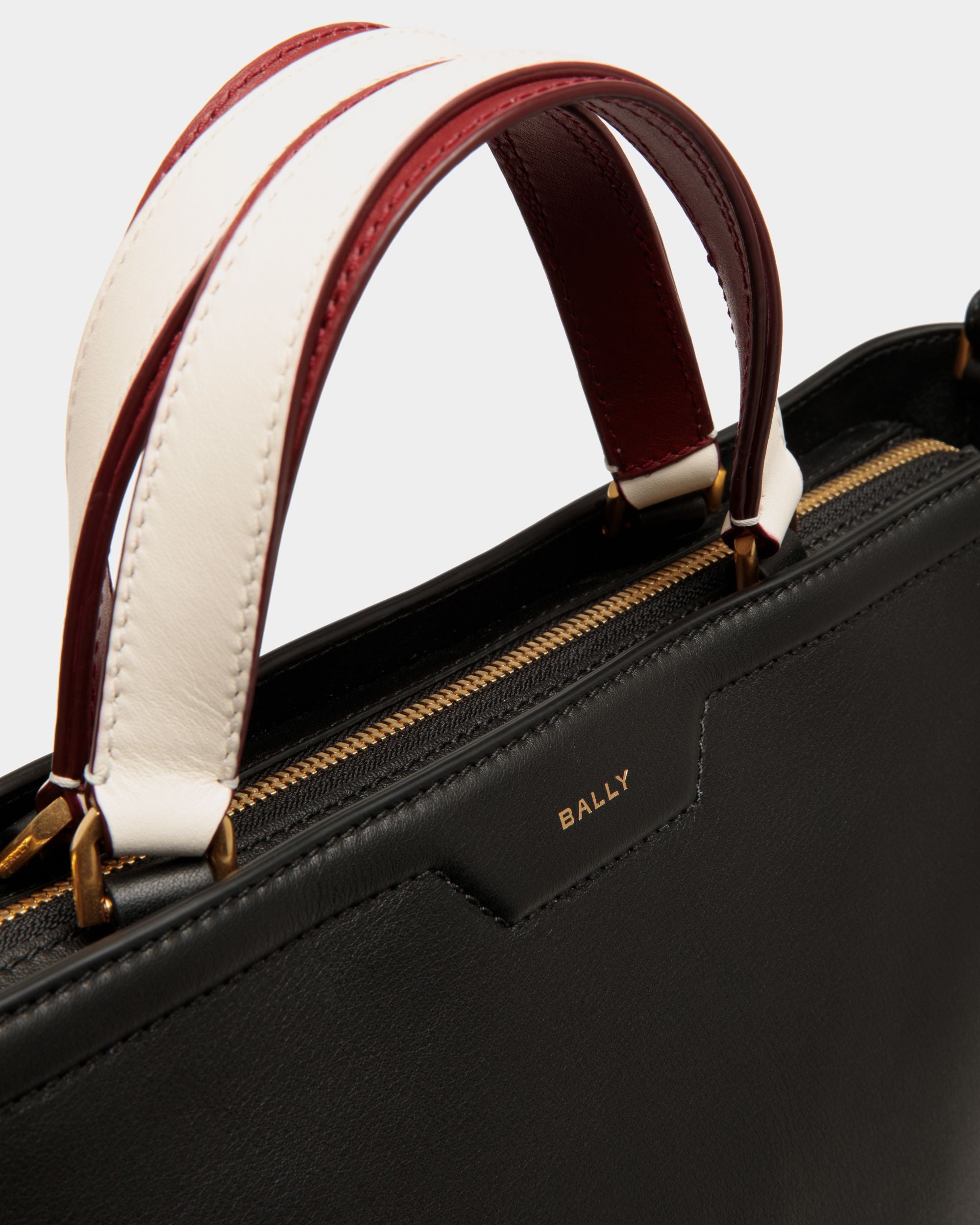 Code スモール トートバッグ ブラック レザー - 女性 - Bally - 06