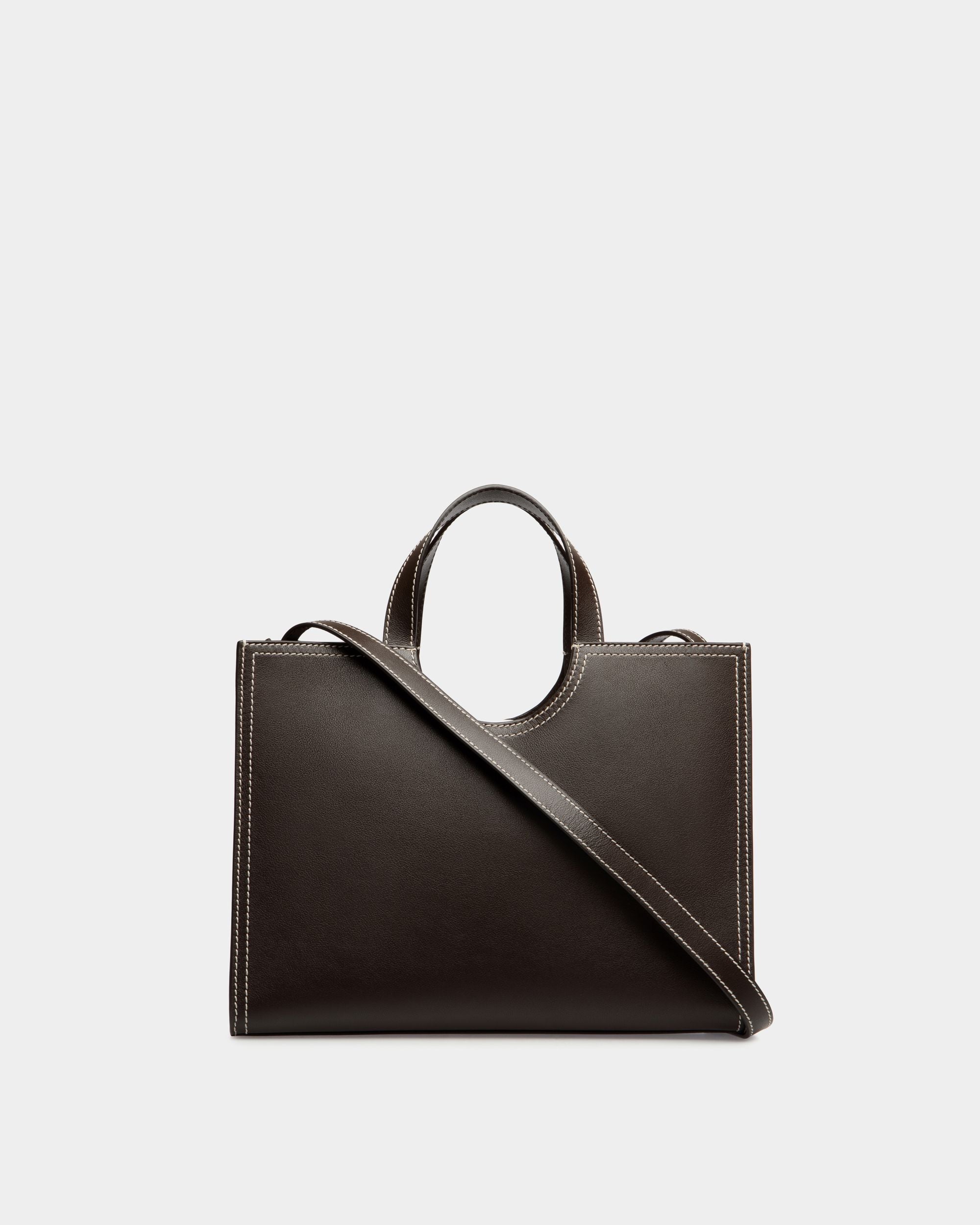 Easy Bally トートバッグ エバノブラウン レザー - 女性 - Bally - 03