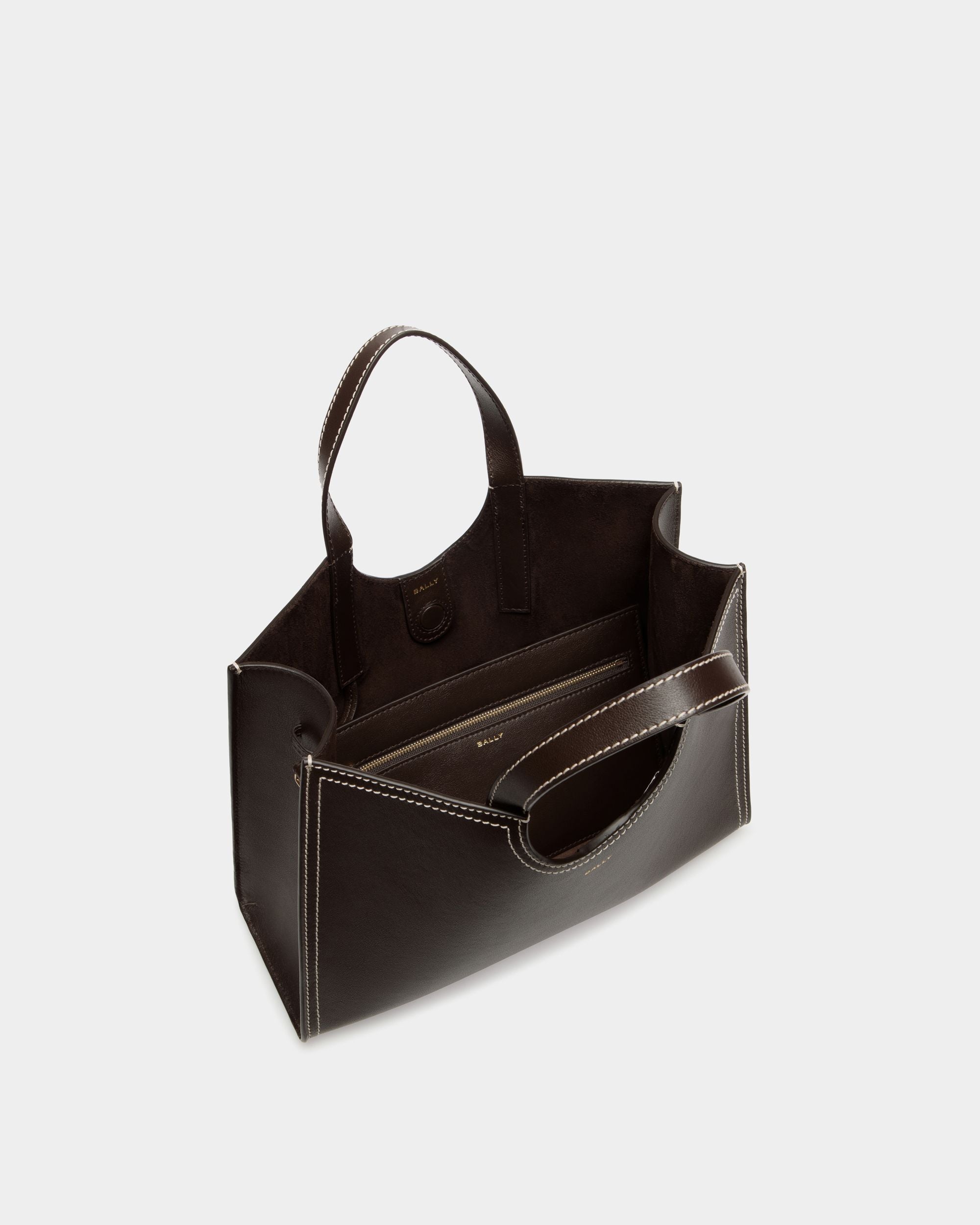 Easy Bally トートバッグ エバノブラウン レザー - 女性 - Bally - 05