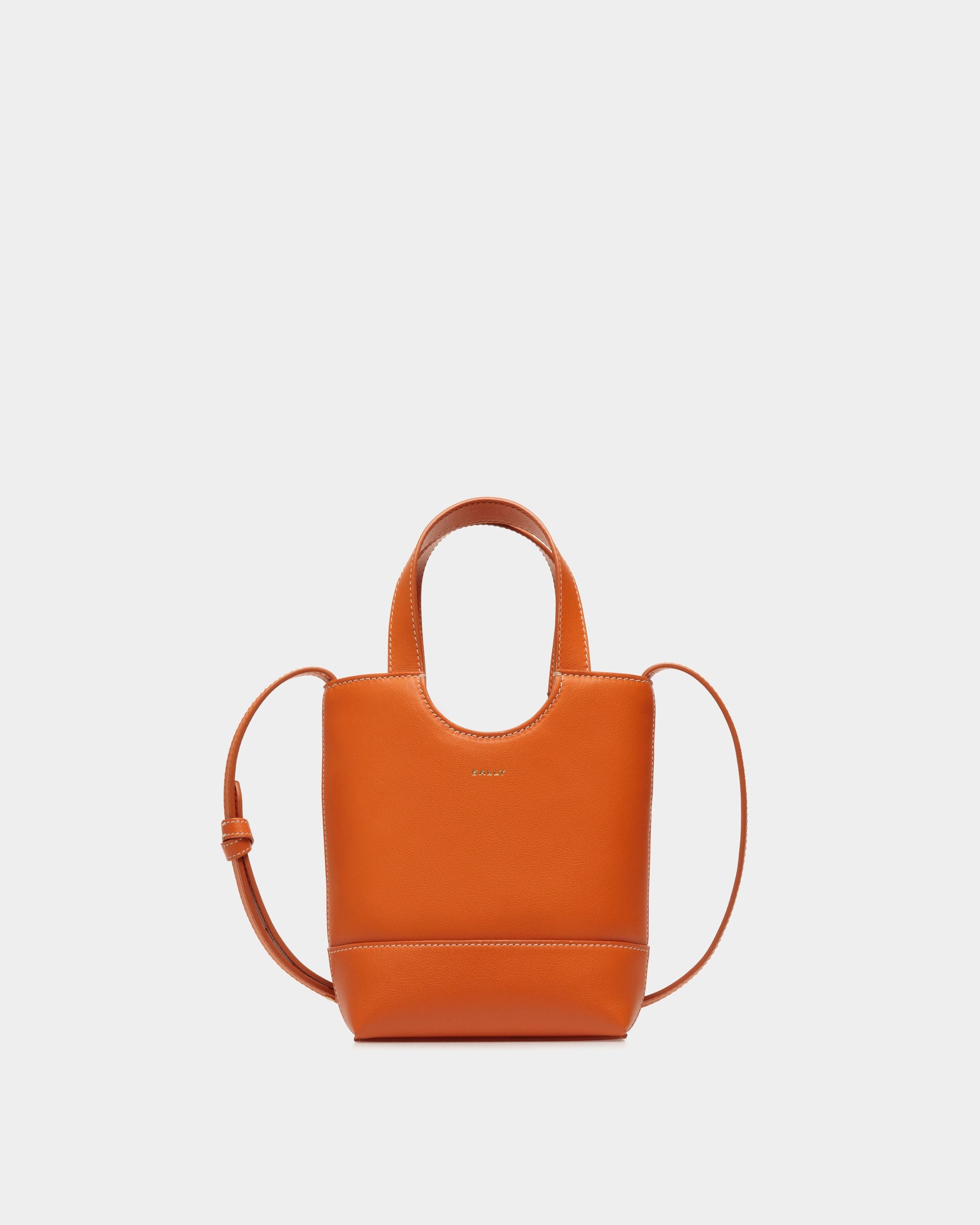 Easy Bally スモール トートバッグ オレンジ レザー - 女性 - Bally - 01