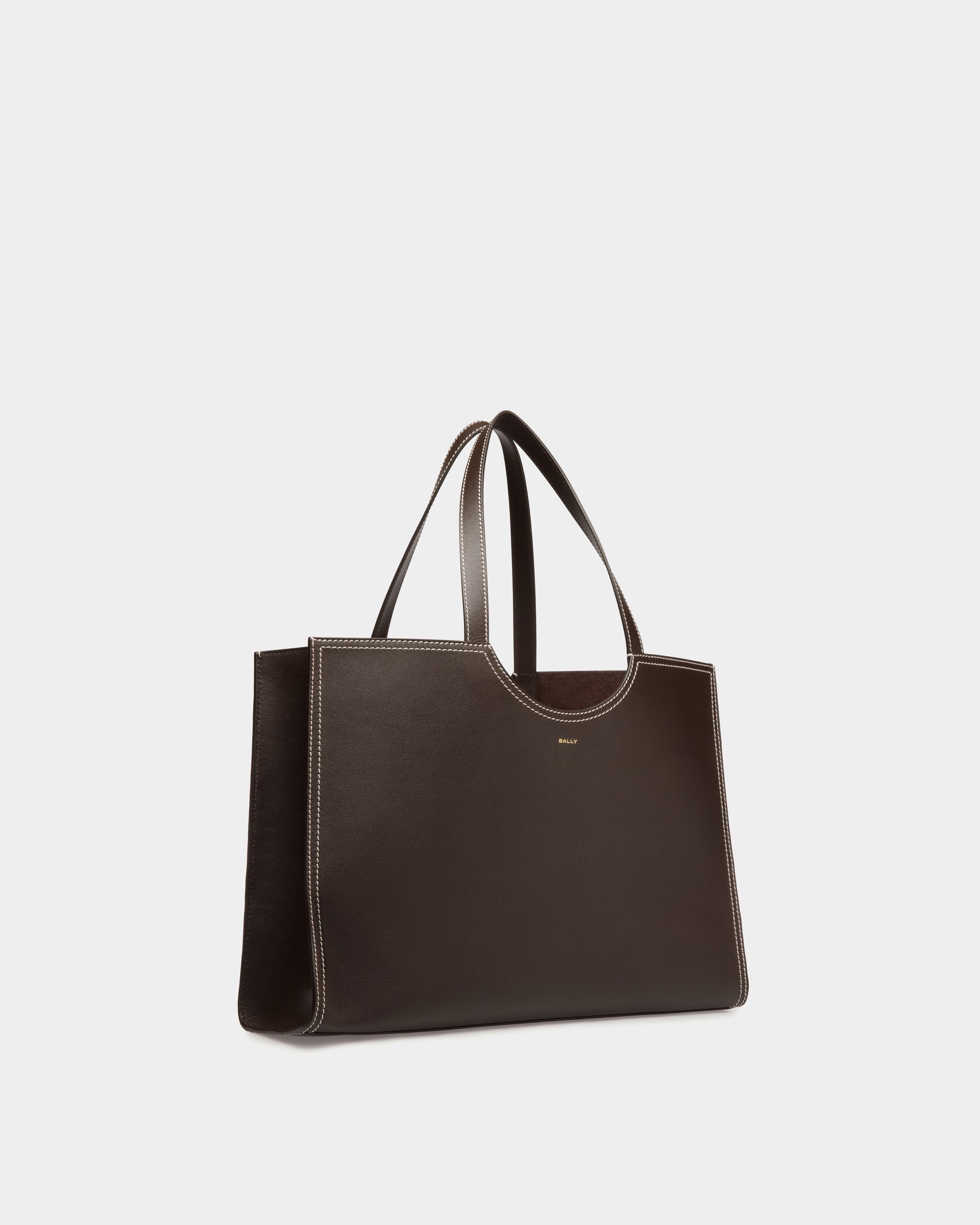 Easy Bally トートバッグ エバノブラウン レザー - 女性 - Bally - 04