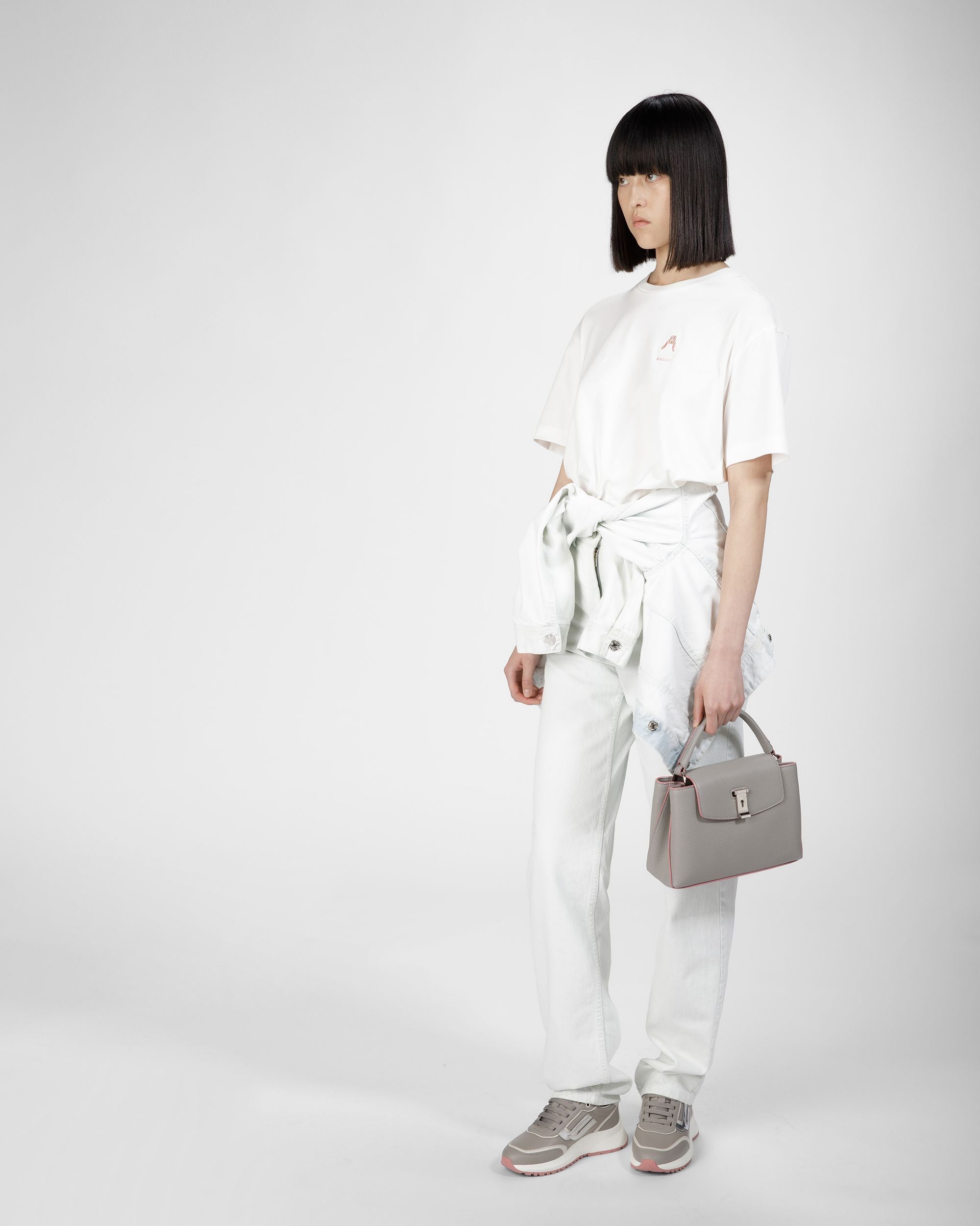 Layka Small ストーン レザー トップハンドルバッグ - 女性 - Bally - 02