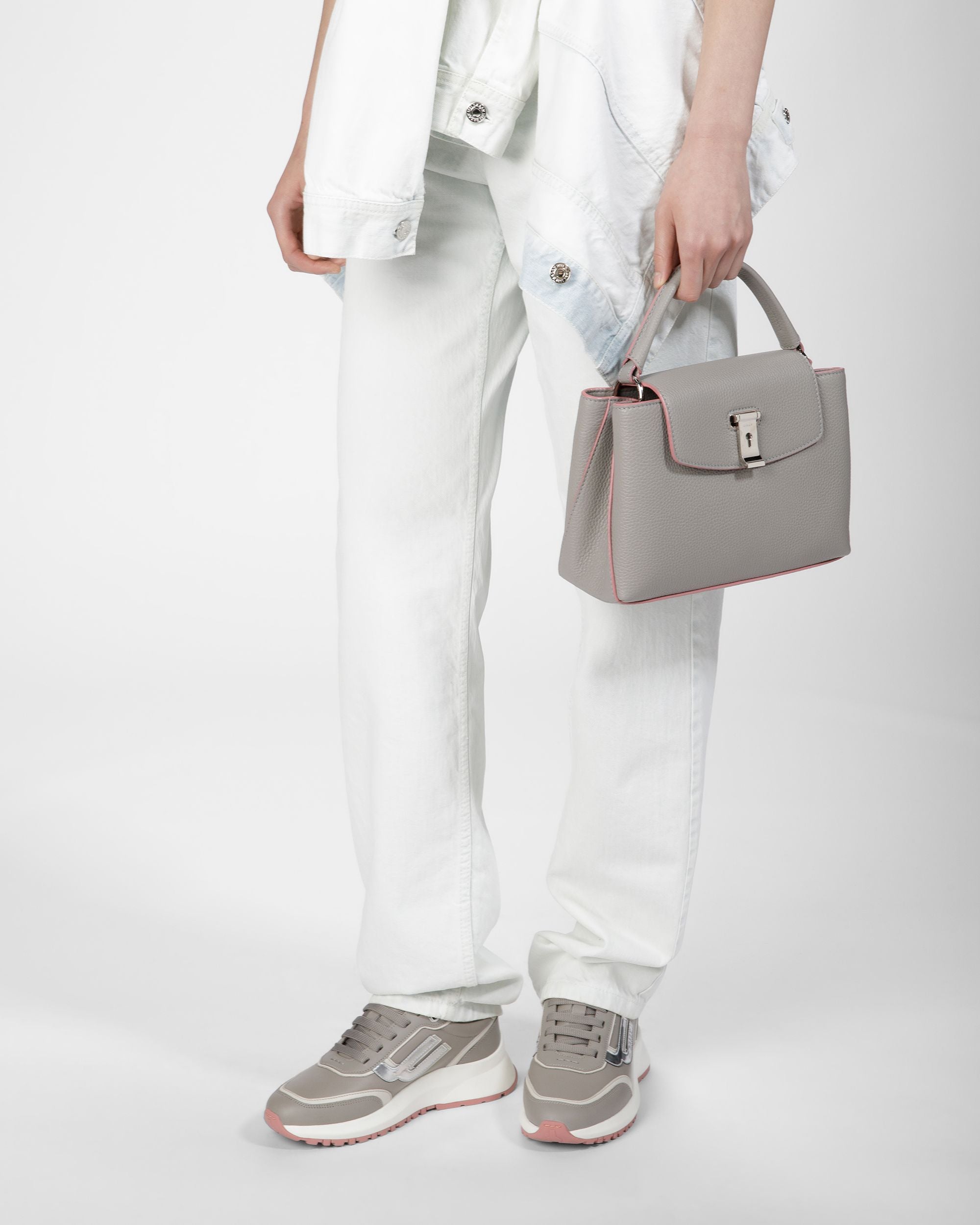 Layka Small ストーン レザー トップハンドルバッグ - 女性 - Bally - 06
