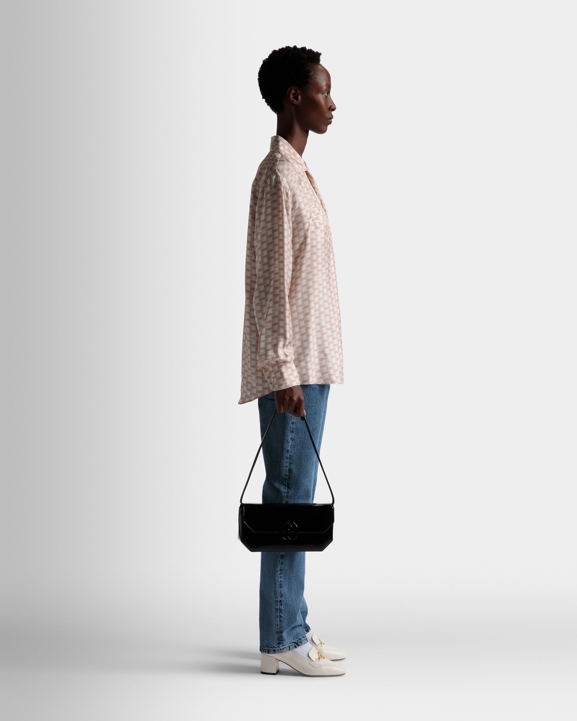 Emblem ショルダーバッグ ブラック レザー - 女性 - Bally - 02