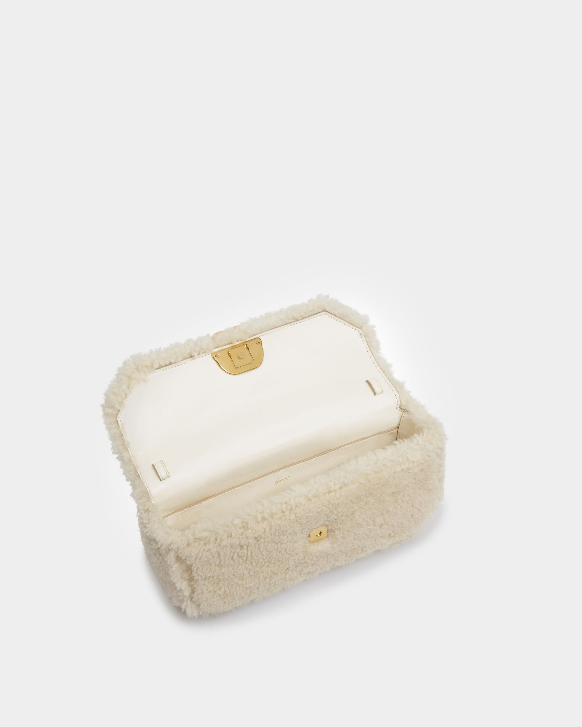Emblem ショルダーバッグ ボーンホワイト ウール - 女性 - Bally - 05