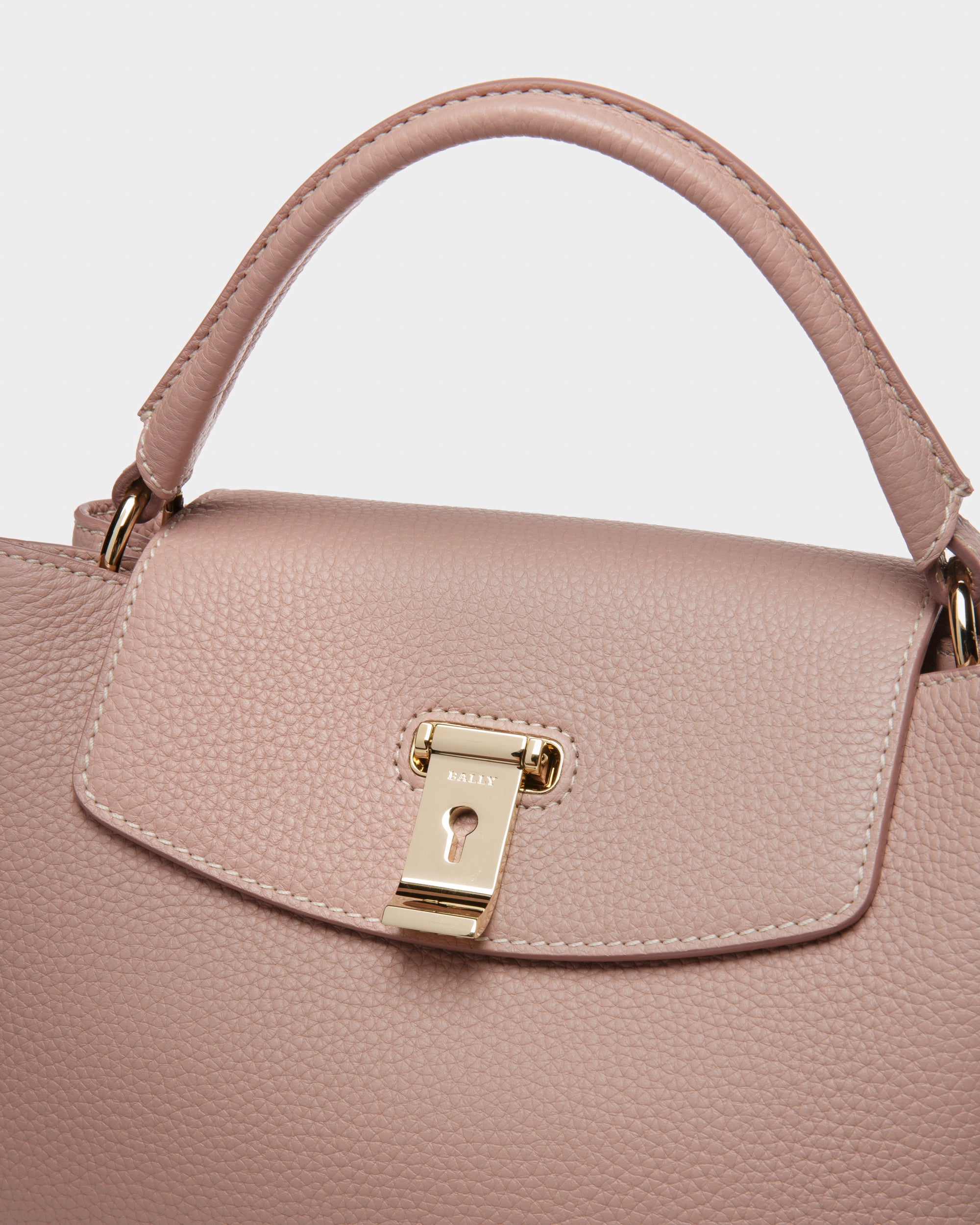Layka Small ピンク レザー トップハンドルバッグ - 女性 - Bally - 04