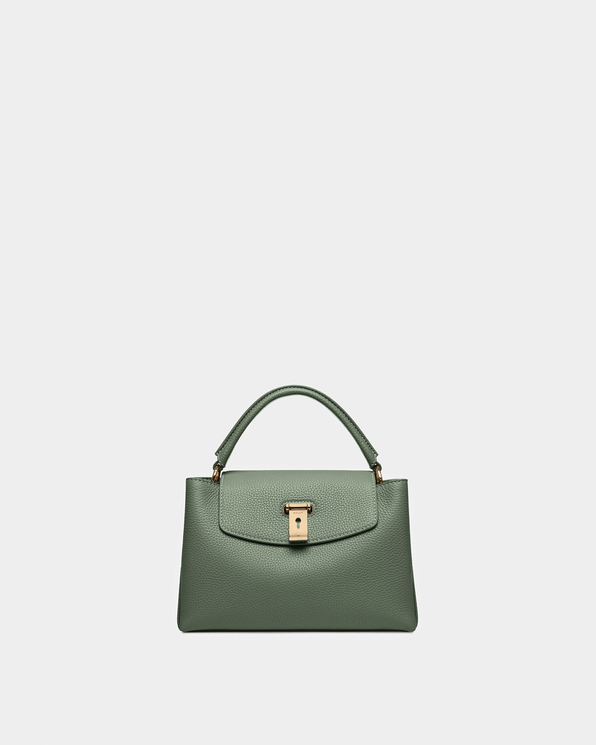 Layka Small セージ レザー トップハンドルバッグ - 女性 - Bally - 01