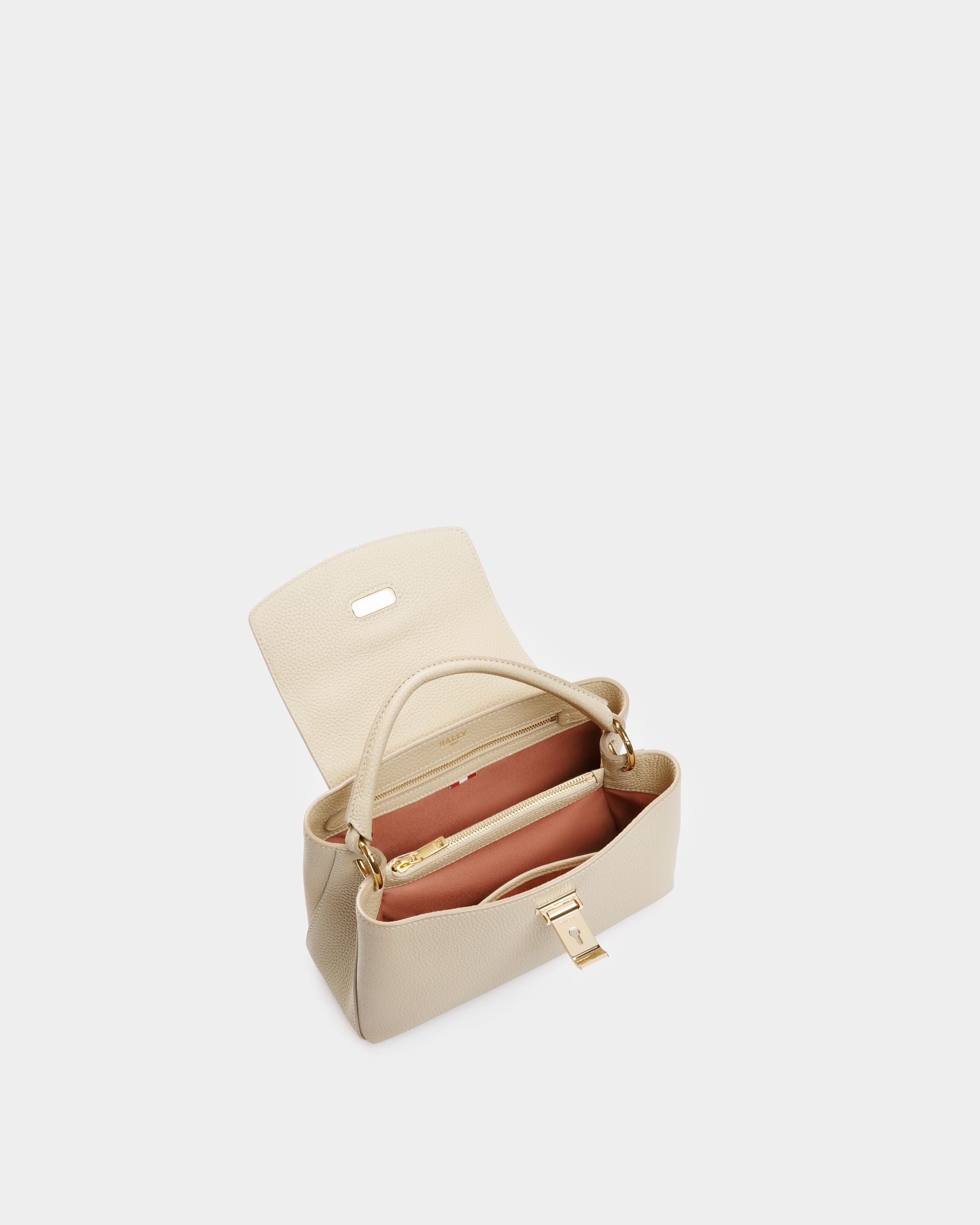 Layka ライトベージュ レザー トップハンドルバッグ - 女性 - Bally - 04