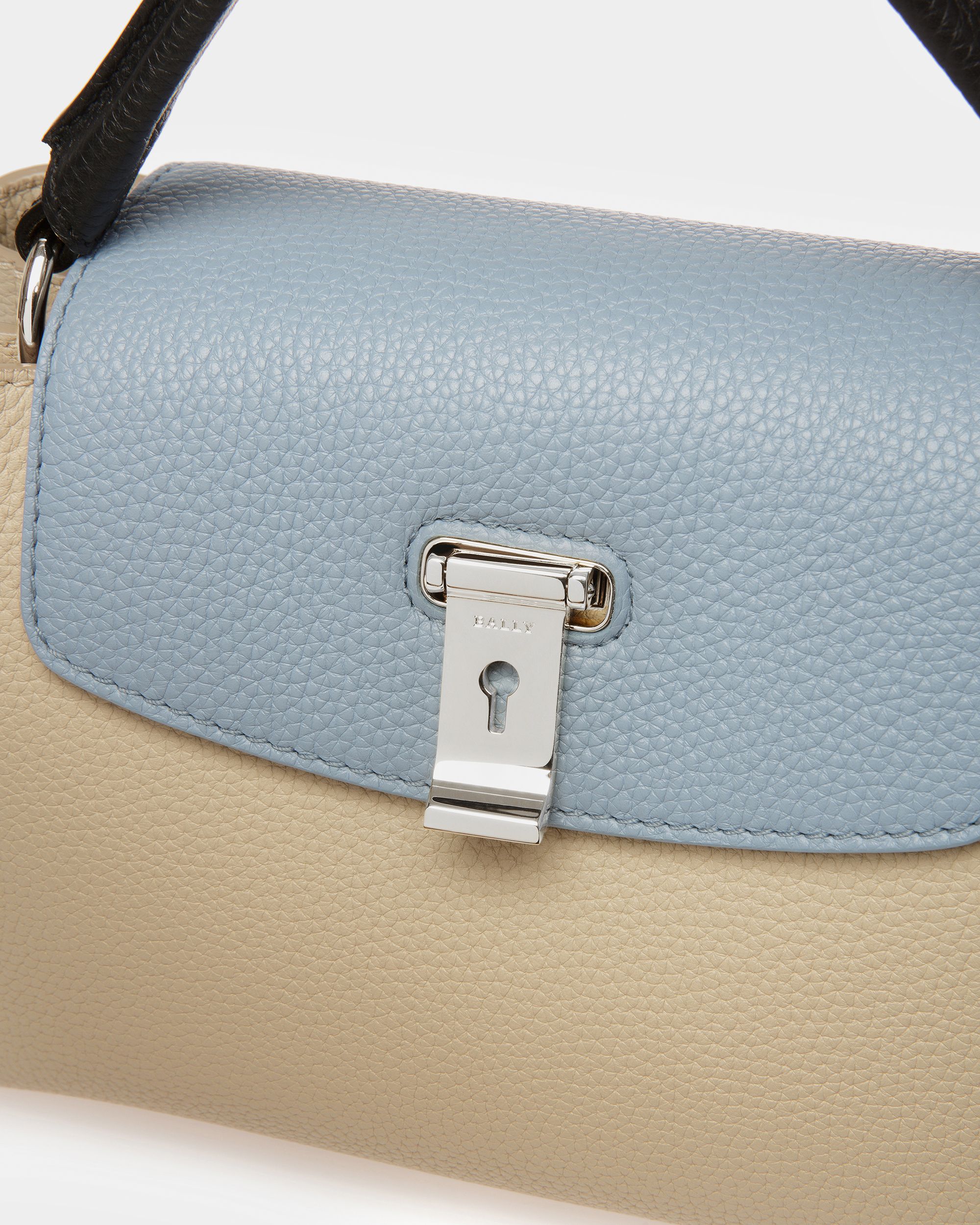 Layka S ベージュ レザー トップハンドルバッグ - 女性 - Bally - 04
