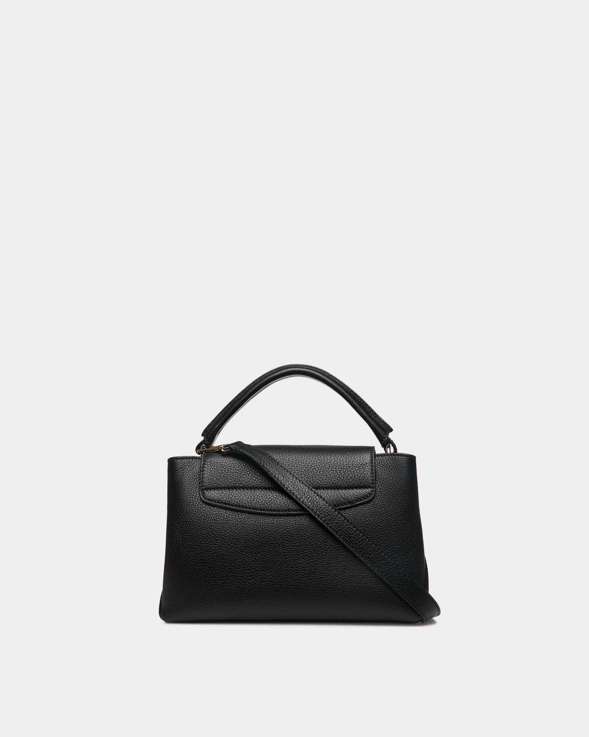 Lock Me スモール トップハンドルバッグ ブラック グレインレザー - 女性 - Bally - 03