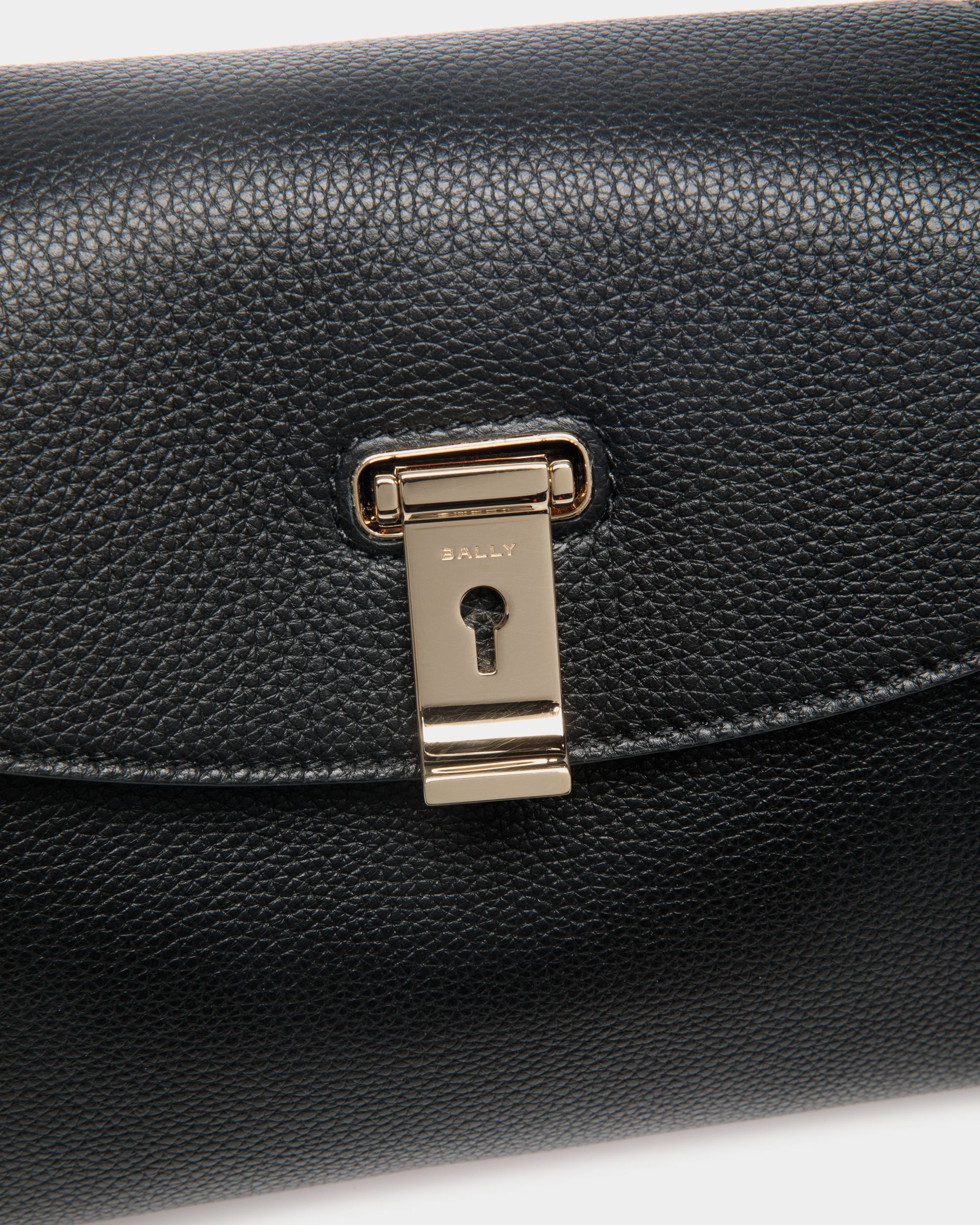 Lock Me スモール トップハンドルバッグ ブラック グレインレザー - 女性 - Bally - 05
