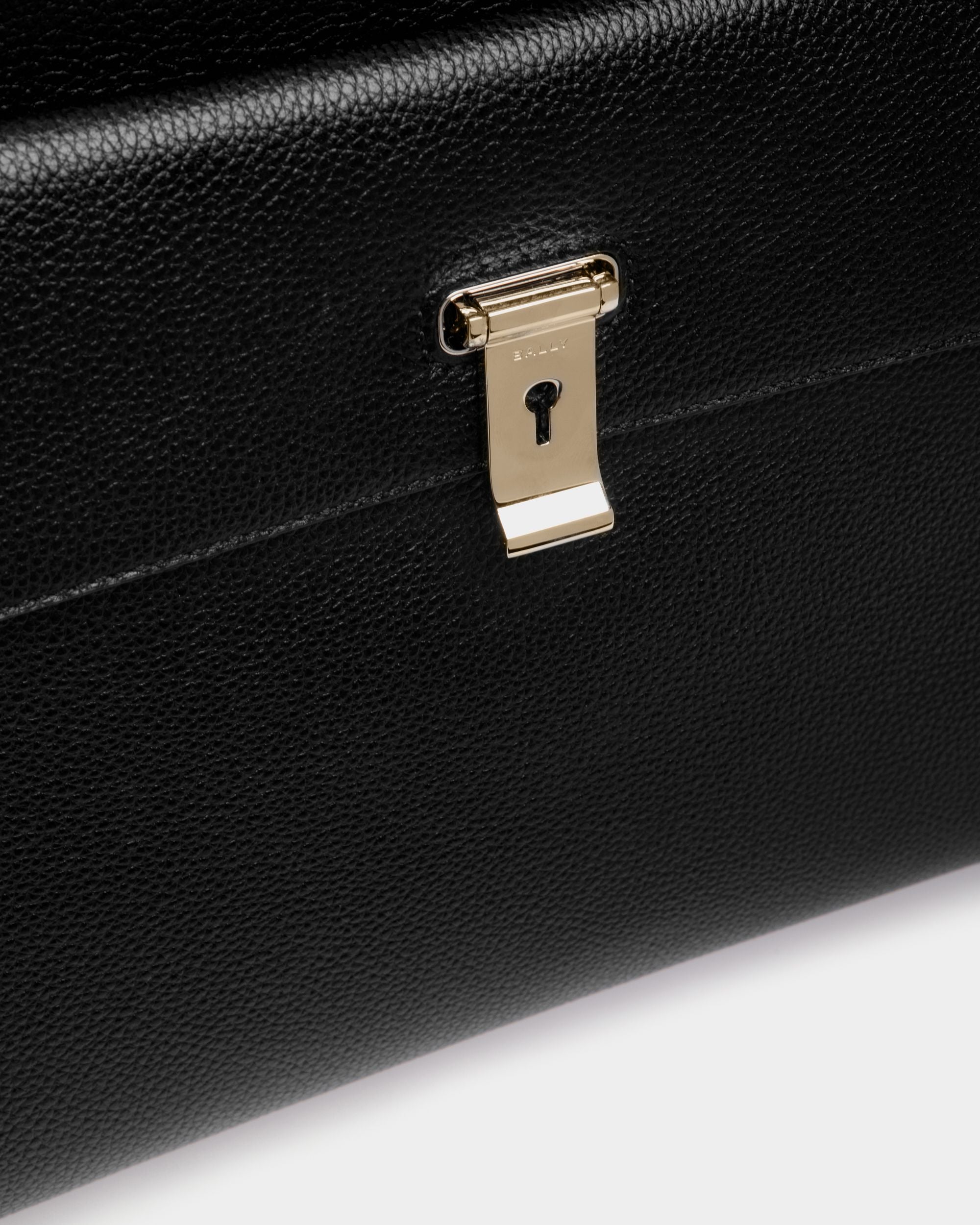 Lock Me トートバッグ ブラック グレイン レザー - 女性 - Bally - 05