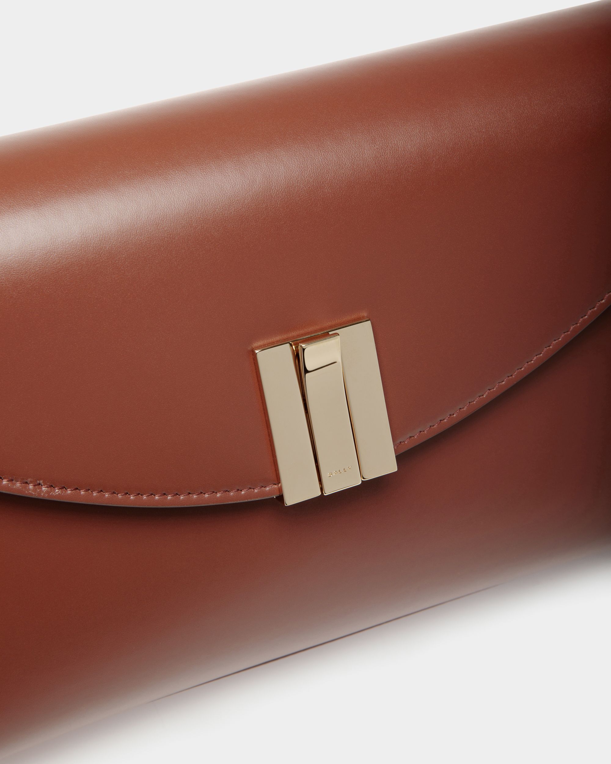 Ollam スモール トップハンドルバッグ ブラウン レザー - 女性 - Bally - 05
