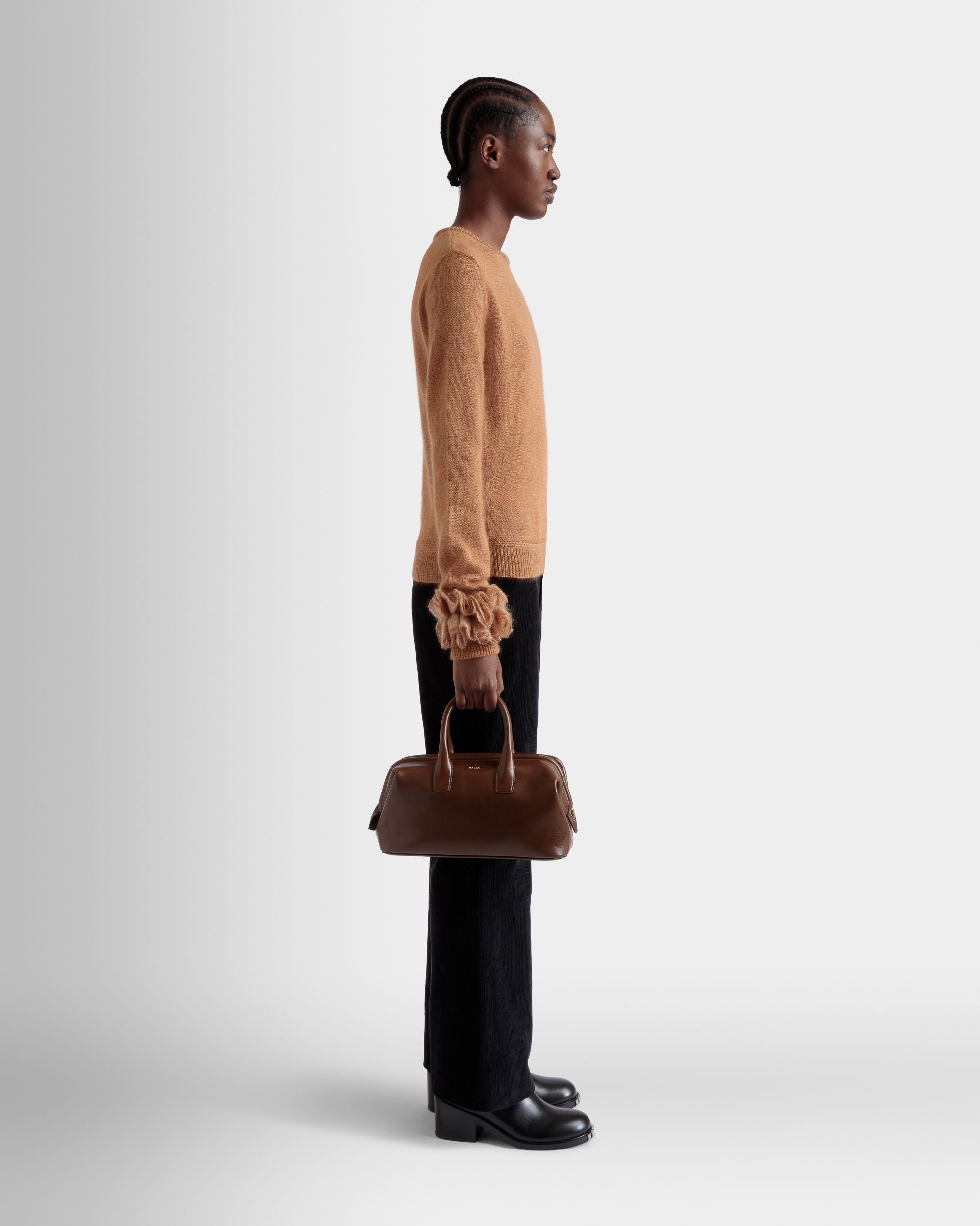 Belle スモール トップハンドルバッグ マロングラッセ レザー - 女性 - Bally - 02