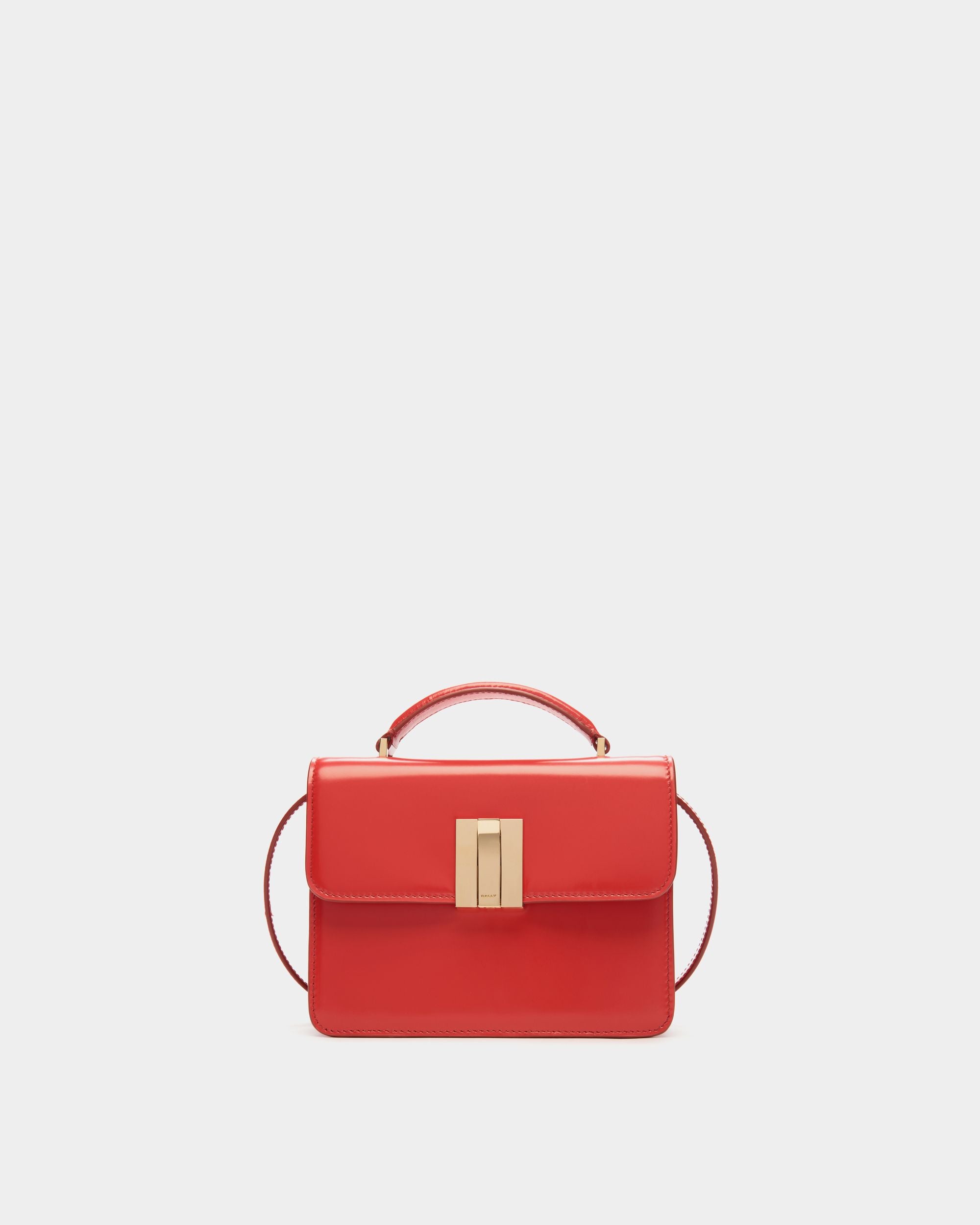 Ollam ミニ トップハンドルバッグ Candy Red ブラッシュドレザー - 女性 - Bally - 01
