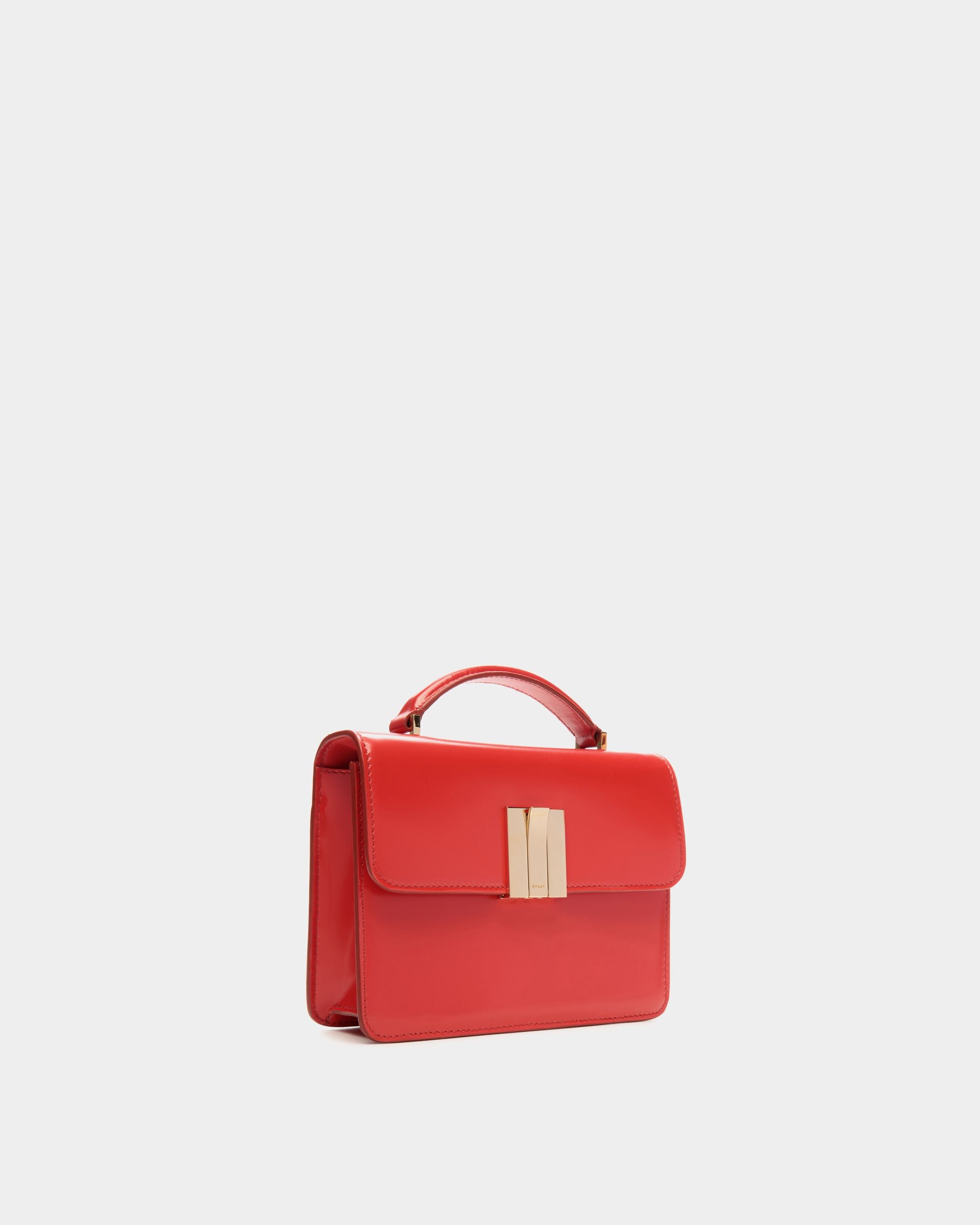 Ollam ミニ トップハンドルバッグ Candy Red ブラッシュドレザー - 女性 - Bally - 04