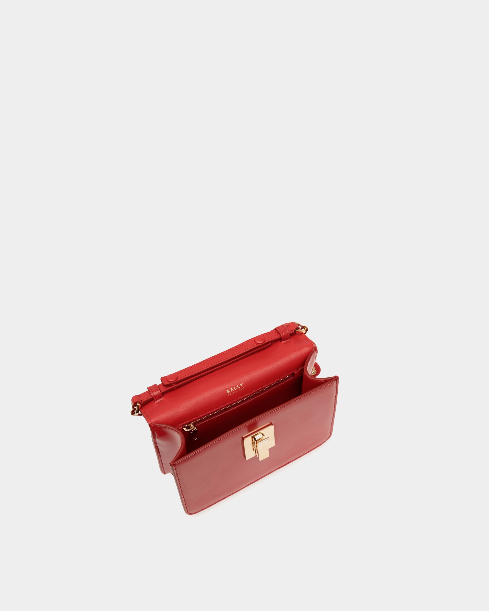 Ollam ミニ トップハンドルバッグ Candy Red ブラッシュドレザー - 女性 - Bally - 05