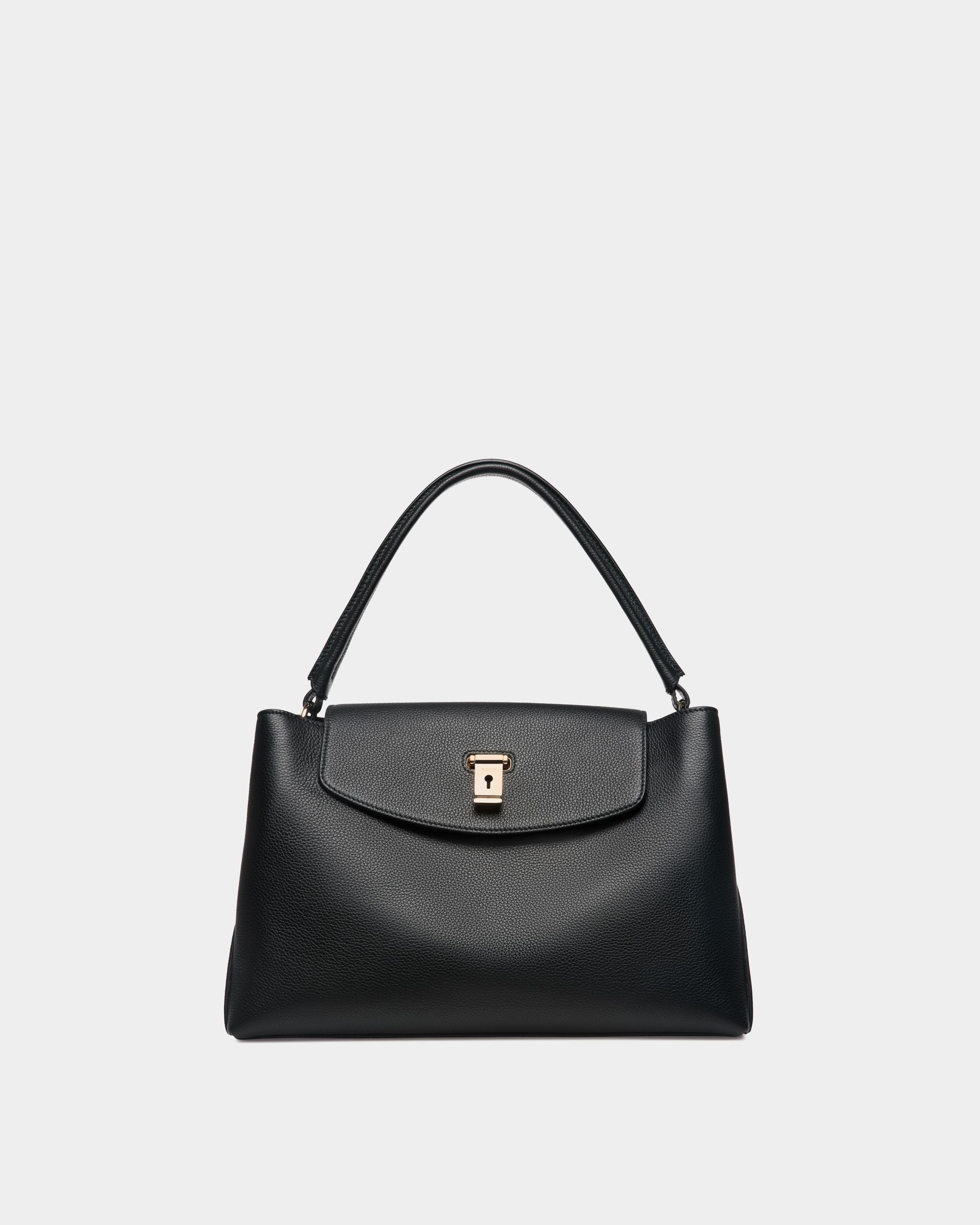 Lock Me トップハンドルバッグ ブラック グレインレザー - 女性 - Bally - 01
