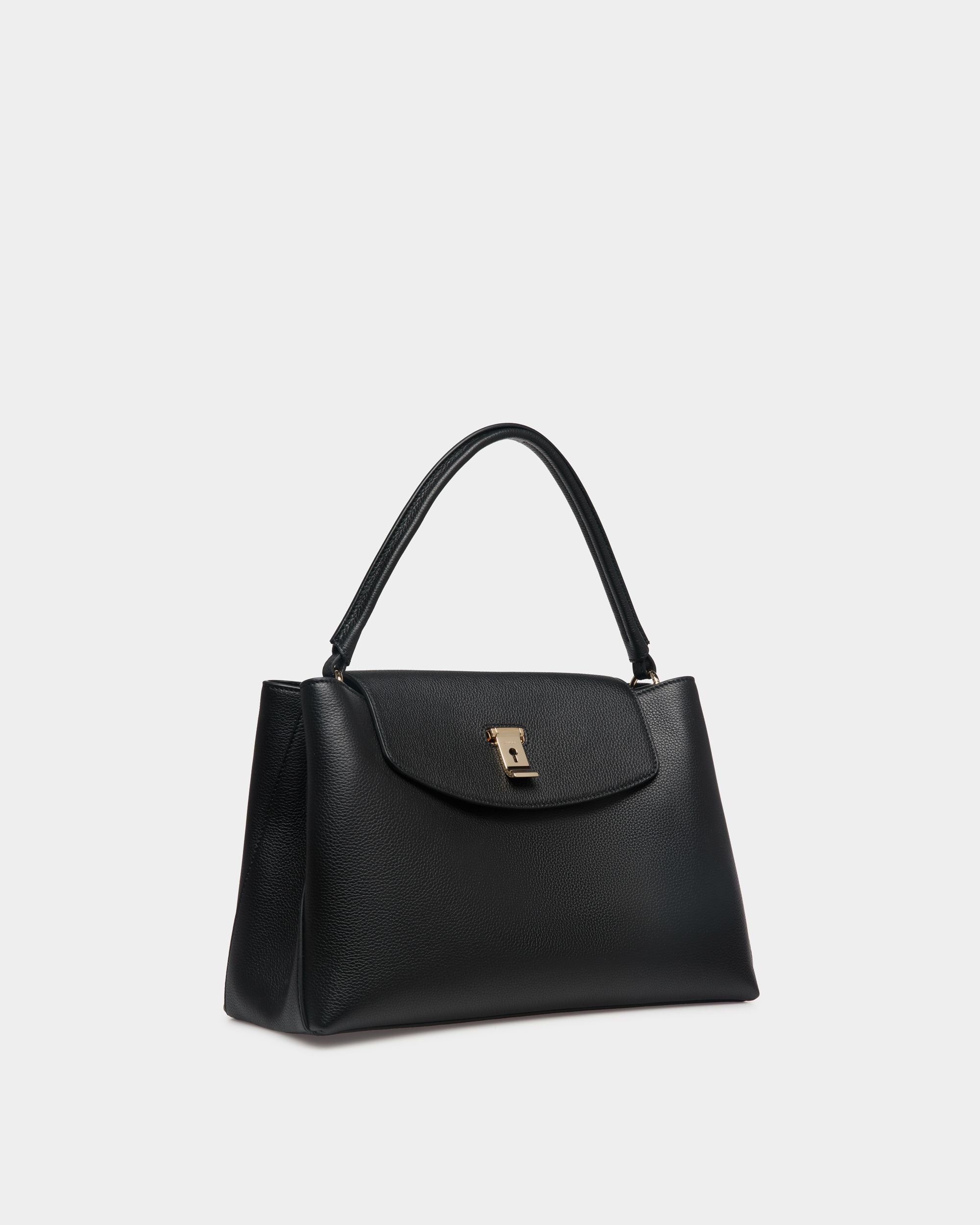 Lock Me トップハンドルバッグ ブラック グレインレザー - 女性 - Bally - 04