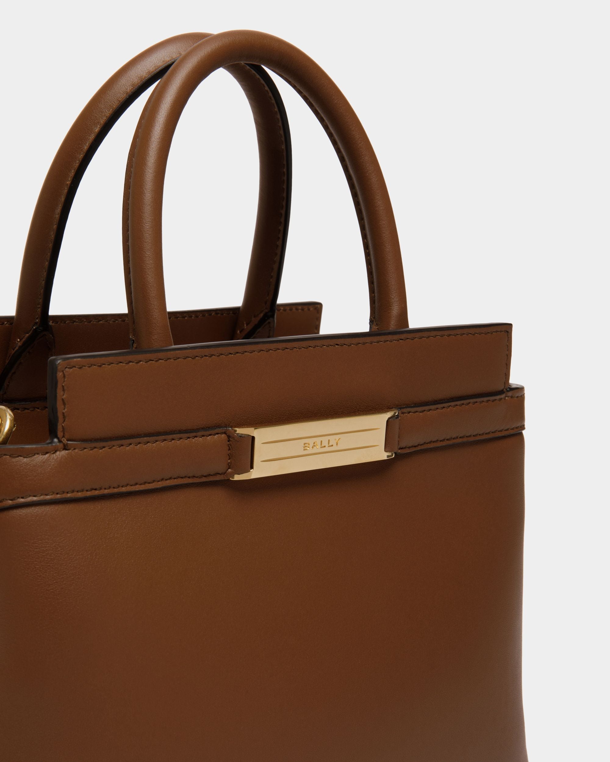 Deco スモール トートバッグ ブラウン レザー - 女性 - Bally - 05
