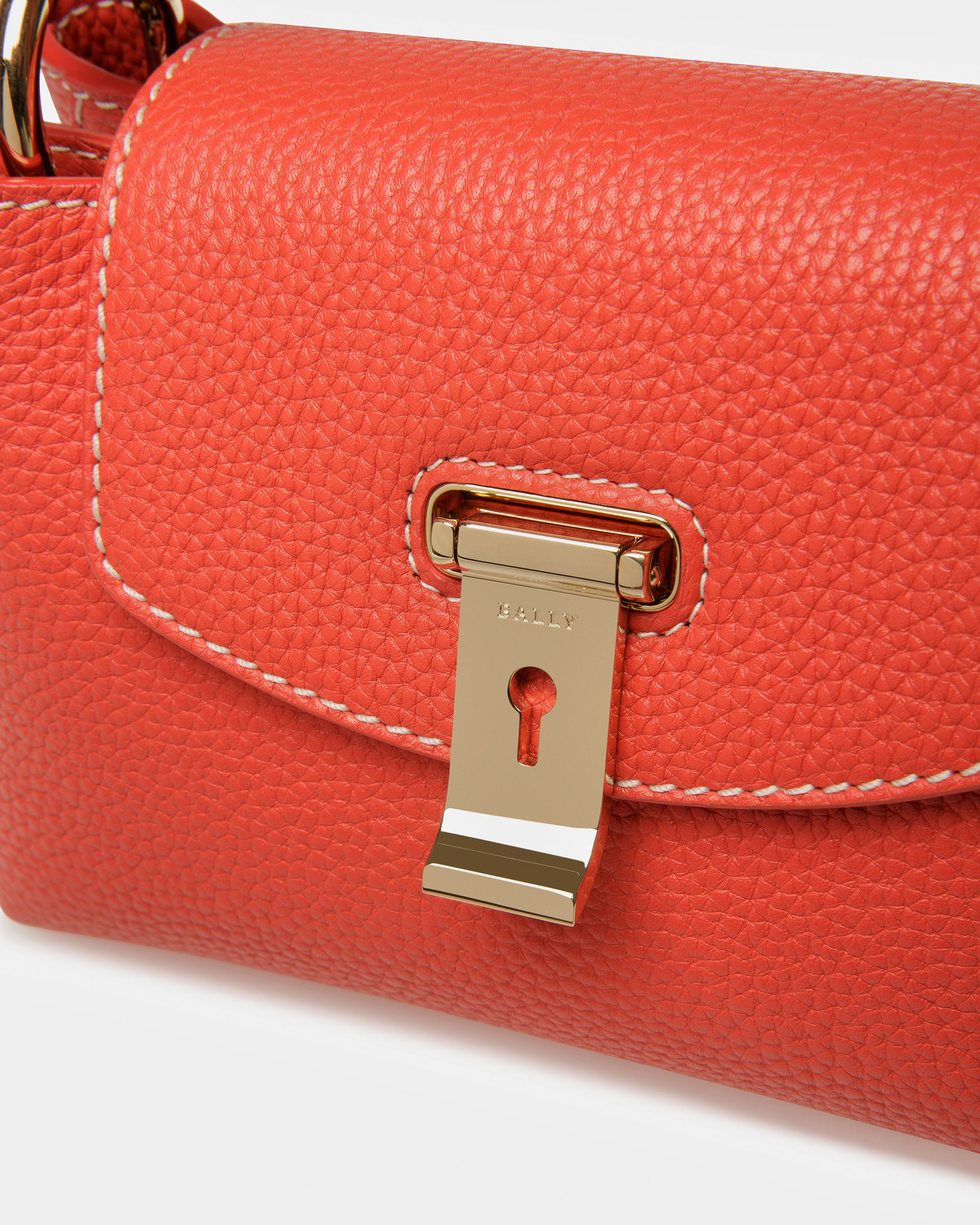 Layka Xs オレンジ＆ブラウン レザー トップハンドルバッグ - 女性 - Bally - 05