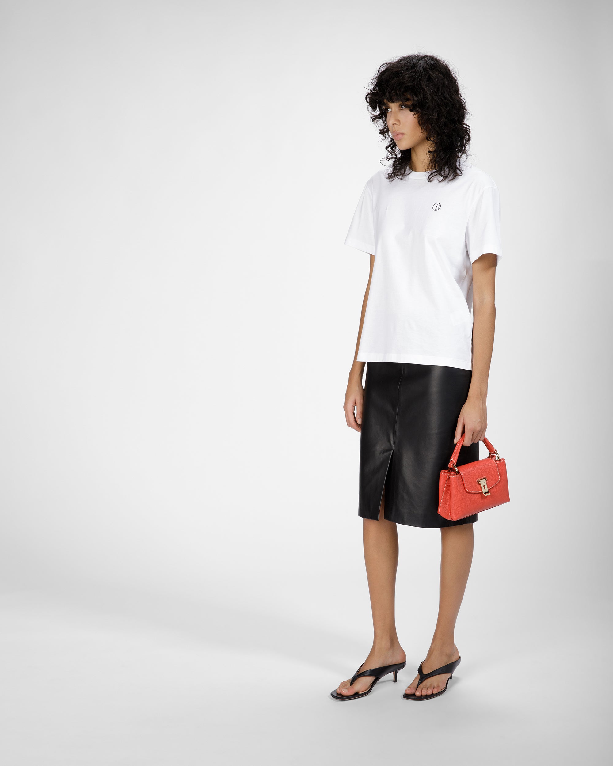 Layka Xs オレンジ＆ブラウン レザー トップハンドルバッグ - 女性 - Bally - 06