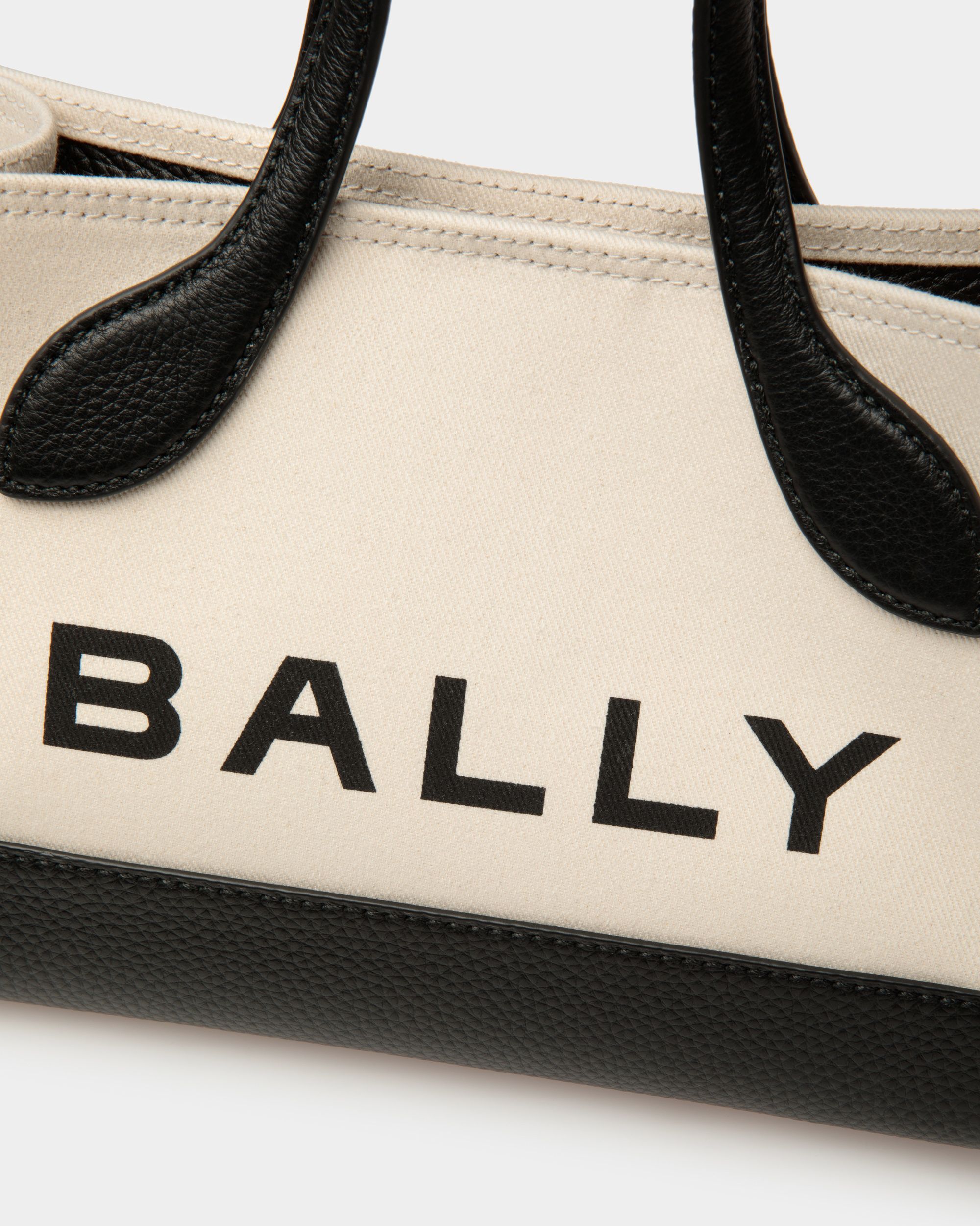Bar ミニバッグ ナチュラル＆ブラック ファブリック - 女性 - Bally - 05