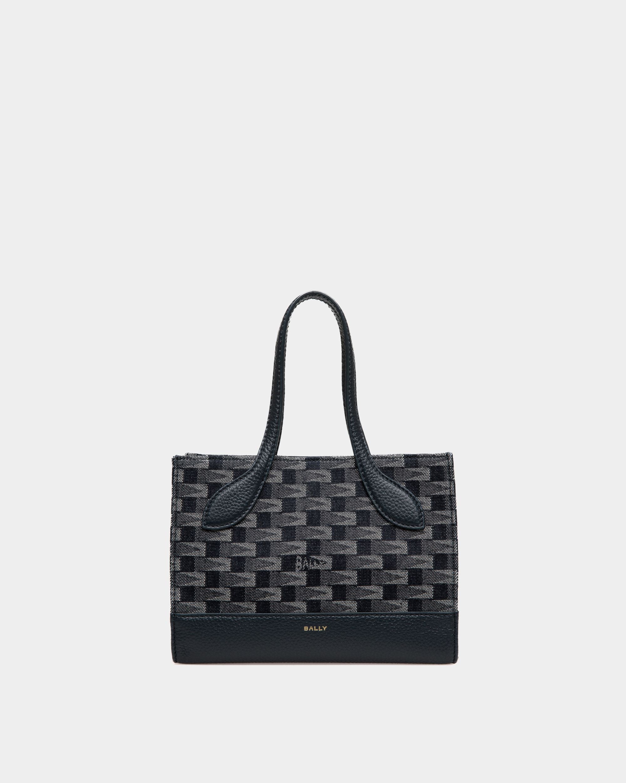 Bar ミニバッグ ブルー ペナントプリント コットンファブリック - 女性 - Bally - 01