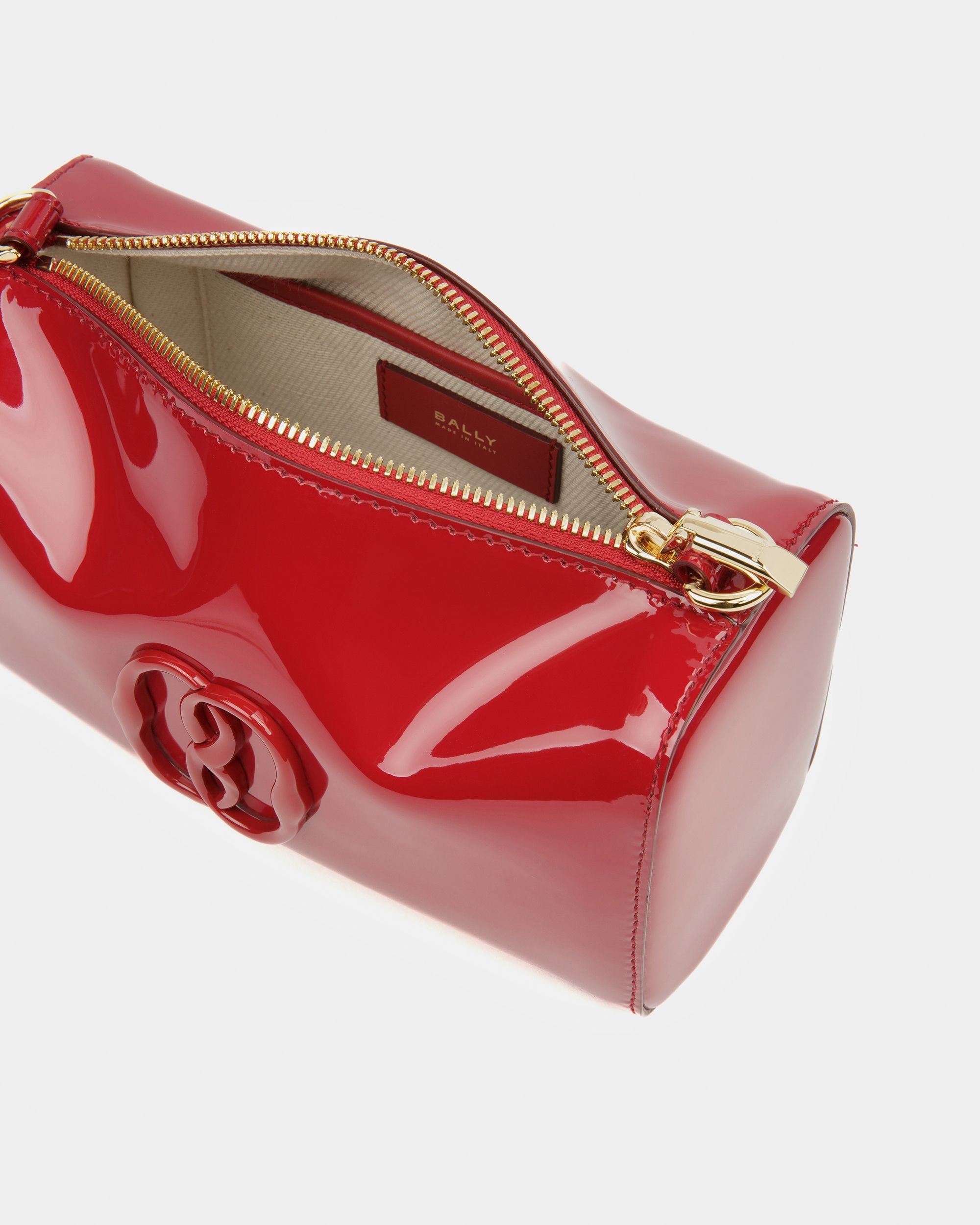 Emblem ミニバッグ ディープルビー レザー - 女性 - Bally - 03