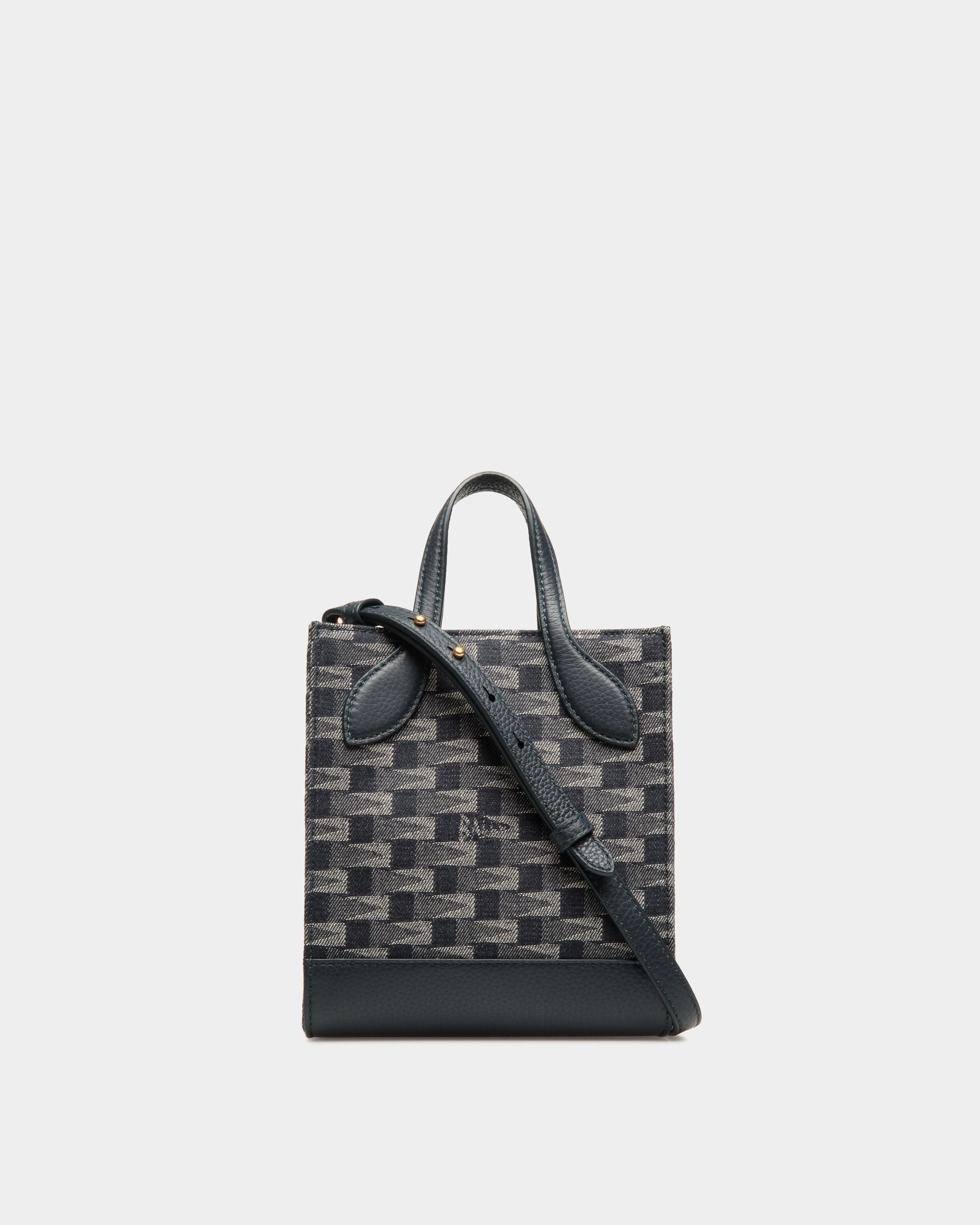 Bar ミニ トートバッグ ペナントモチーフ デニム - 女性 - Bally - 02