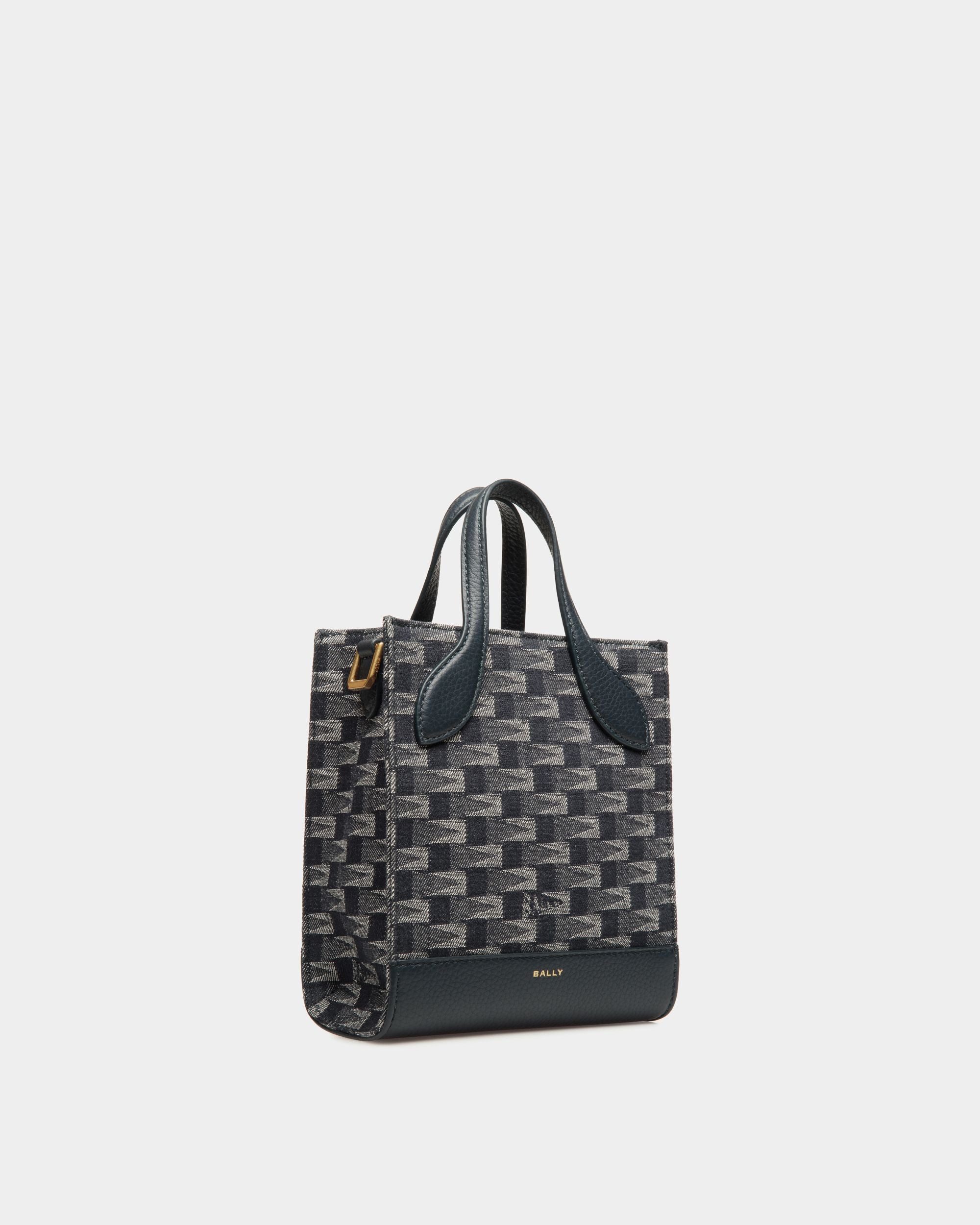 Bar ミニ トートバッグ ペナントモチーフ デニム - 女性 - Bally - 03