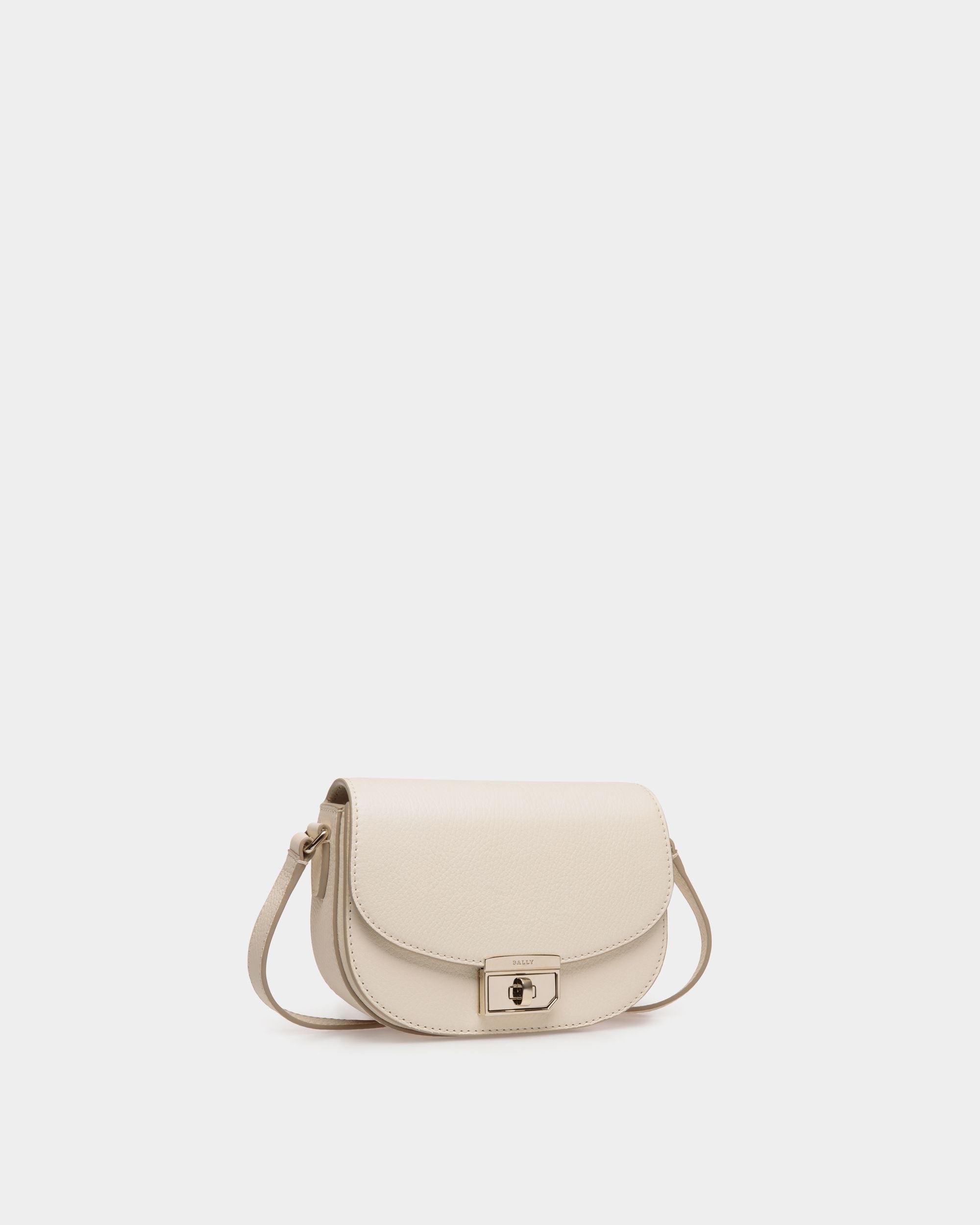 Minibag In White  Leather - 女性 - Bally - 03
