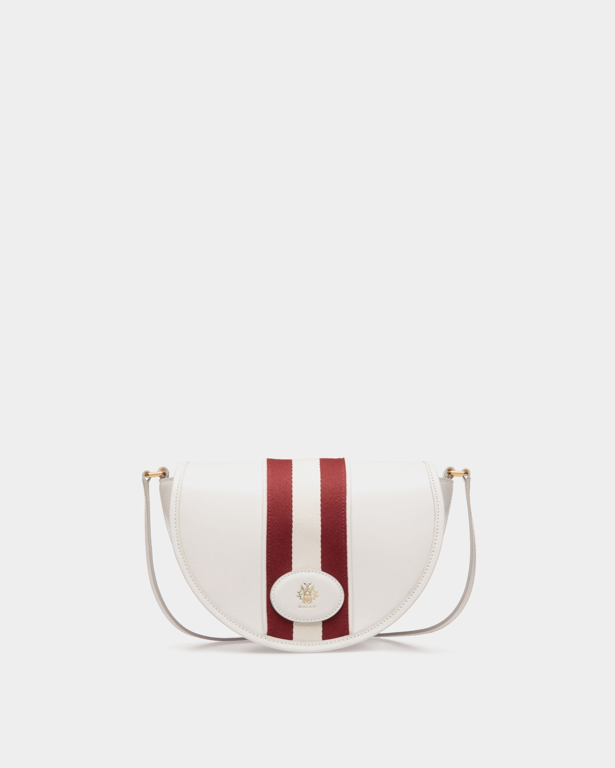 Signature Minibag In White  Leather - 女性 - Bally - 01