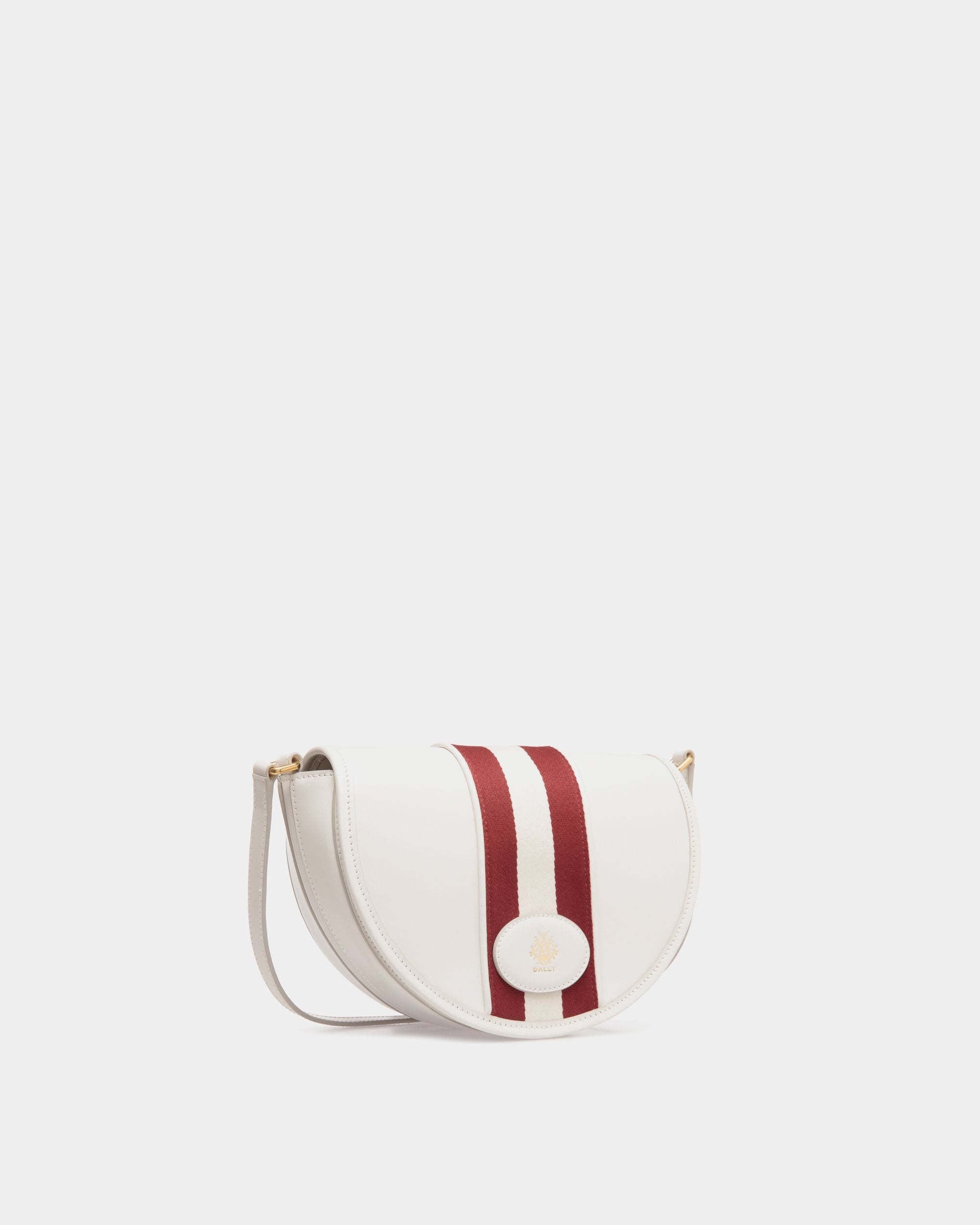 Signature Minibag In White  Leather - 女性 - Bally - 03