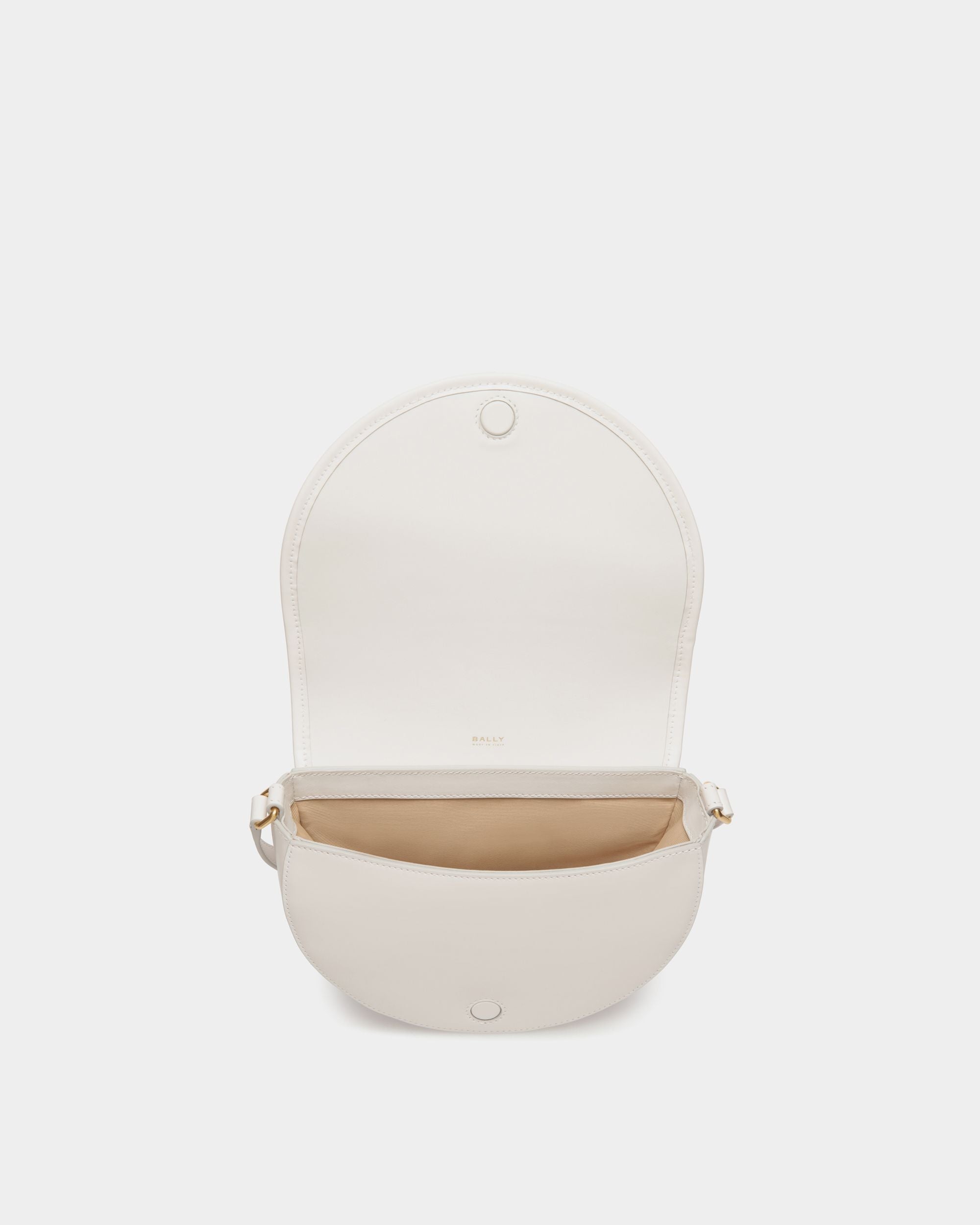 Signature Minibag In White  Leather - 女性 - Bally - 04