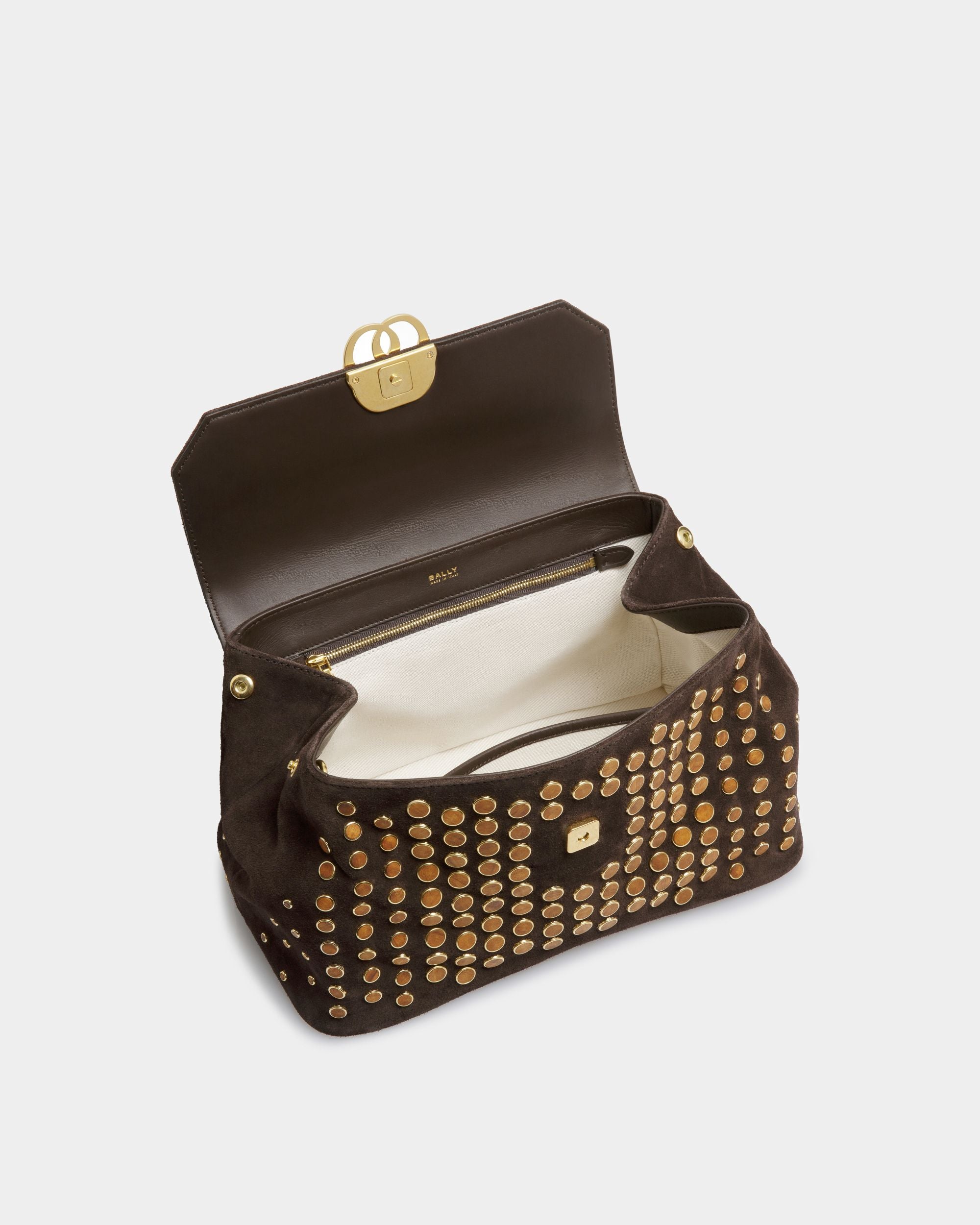 Emblem ショルダーバッグ ブラウン レザー - 女性 - Bally - 04