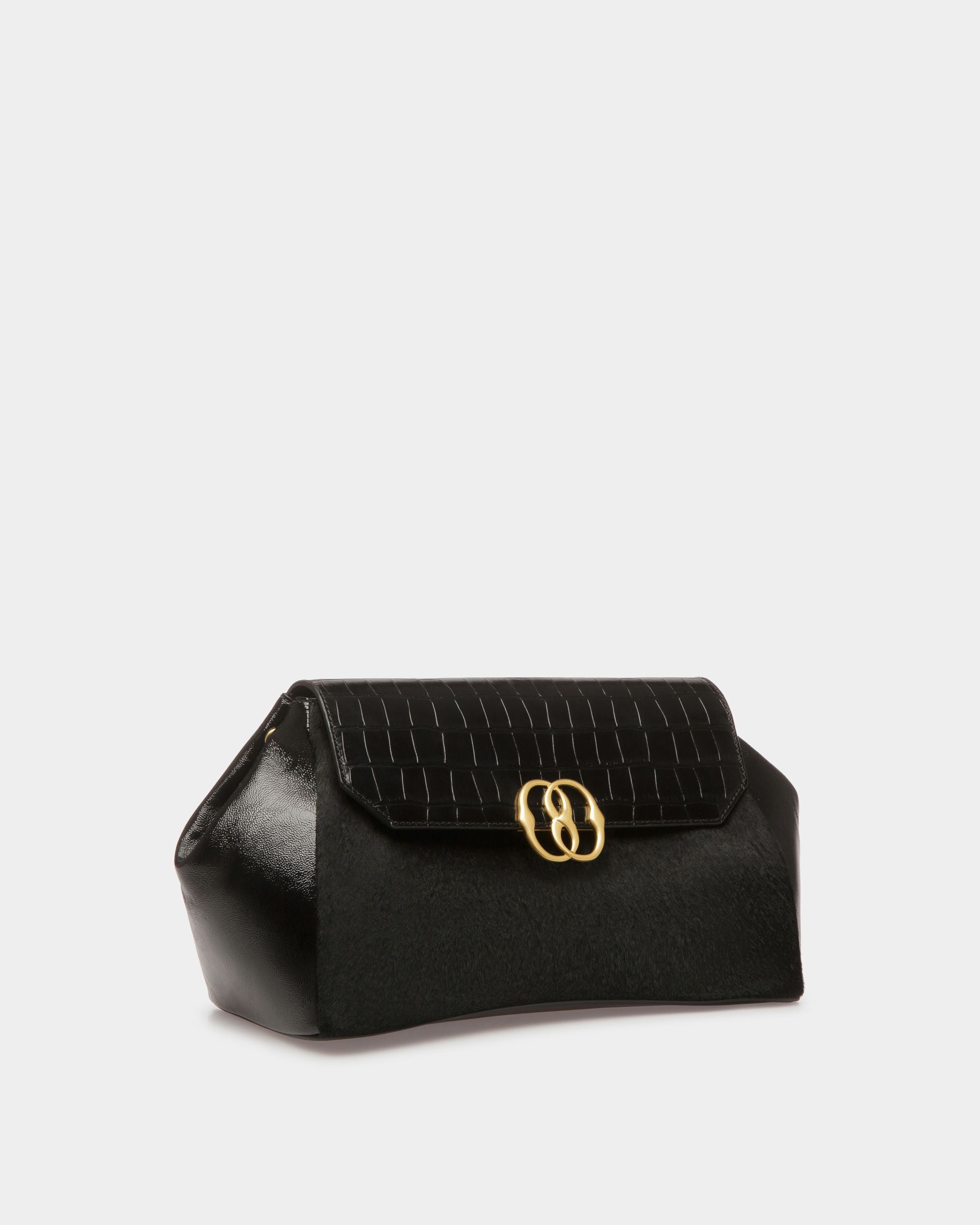Emblem ショルダーバッグ ブラック ヘアカーフレザー - 女性 - Bally - 04