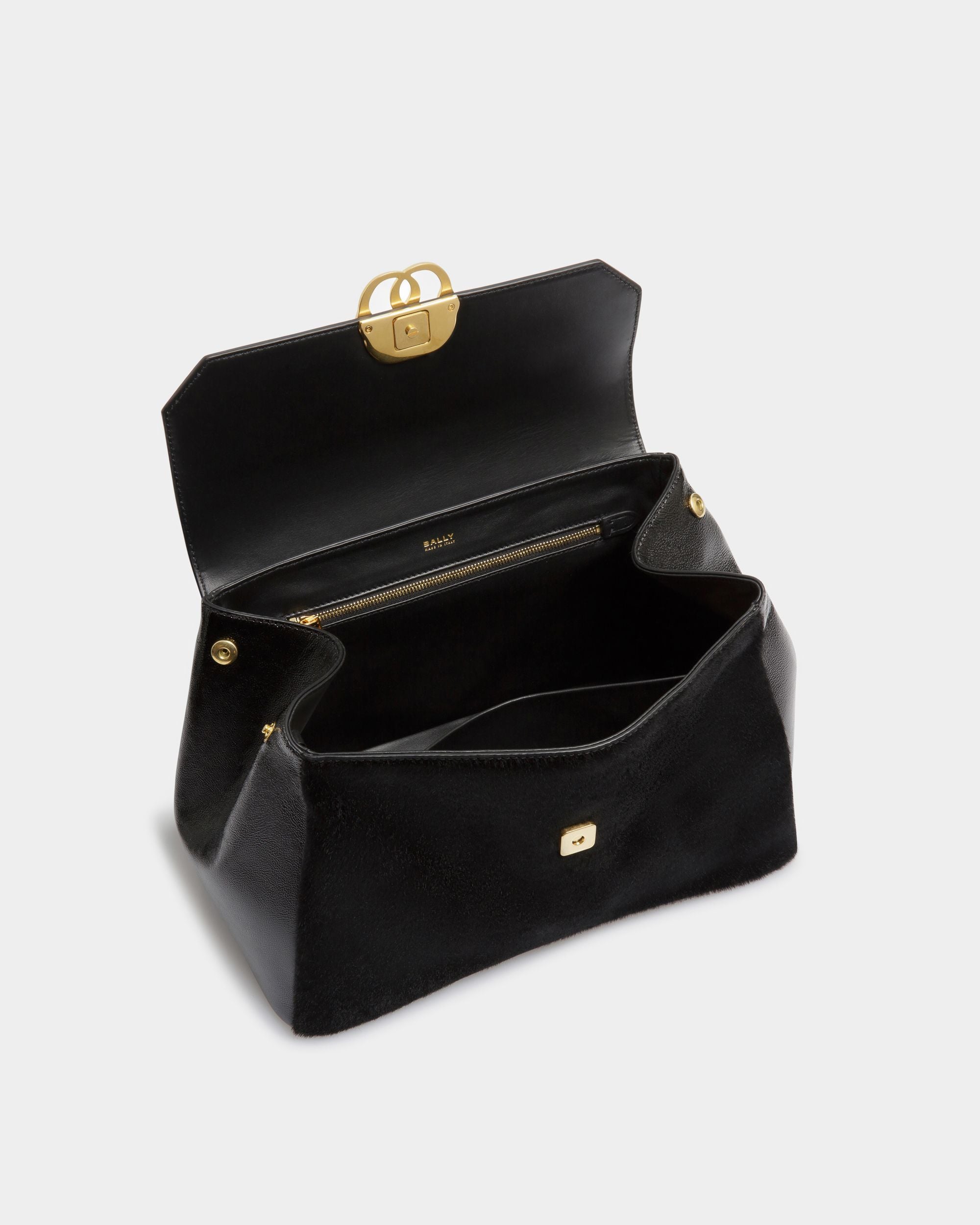 Emblem ショルダーバッグ ブラック ヘアカーフレザー - 女性 - Bally - 05