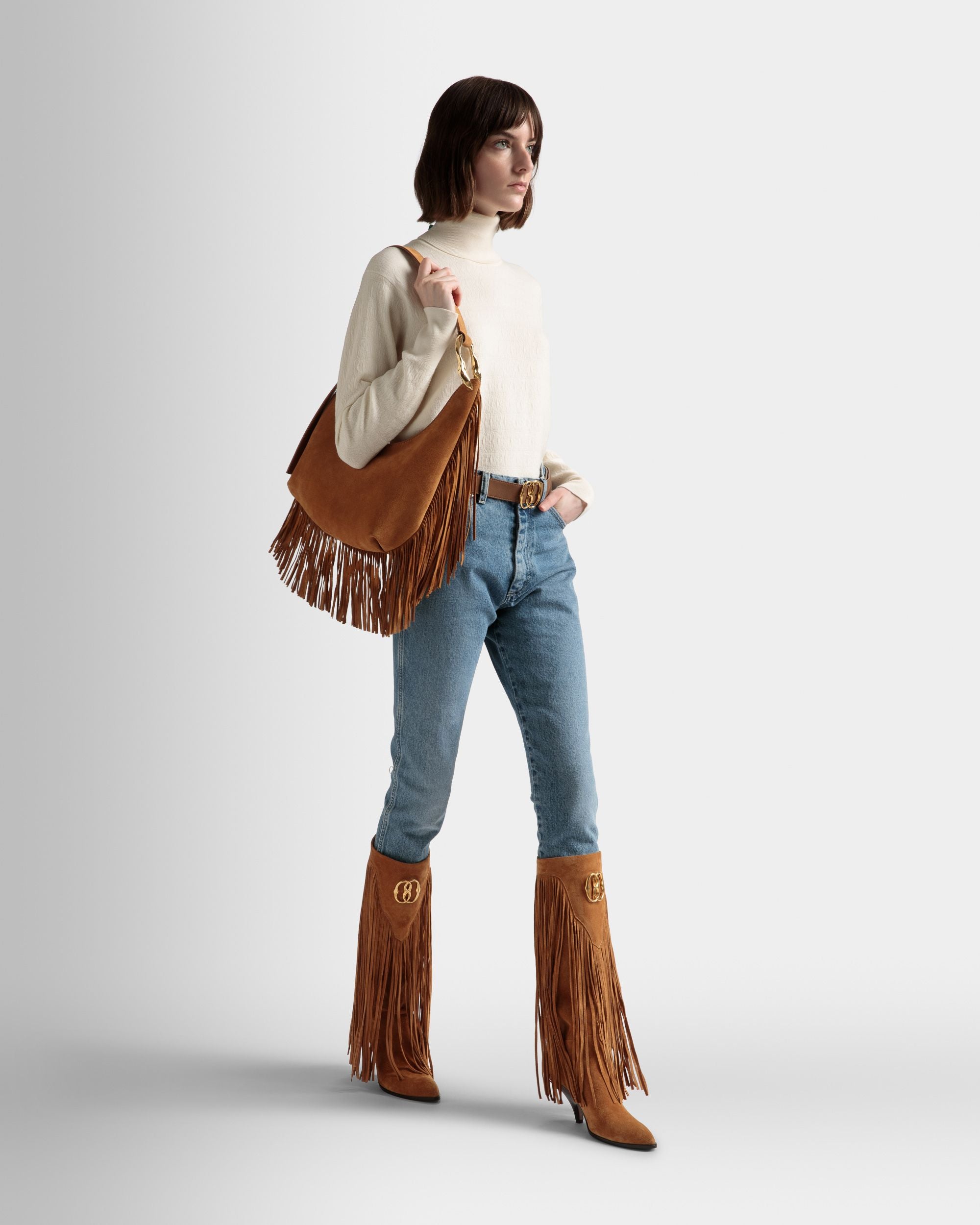 Baroque ホーボーバッグ デザートブラウン レザー - 女性 - Bally - 02