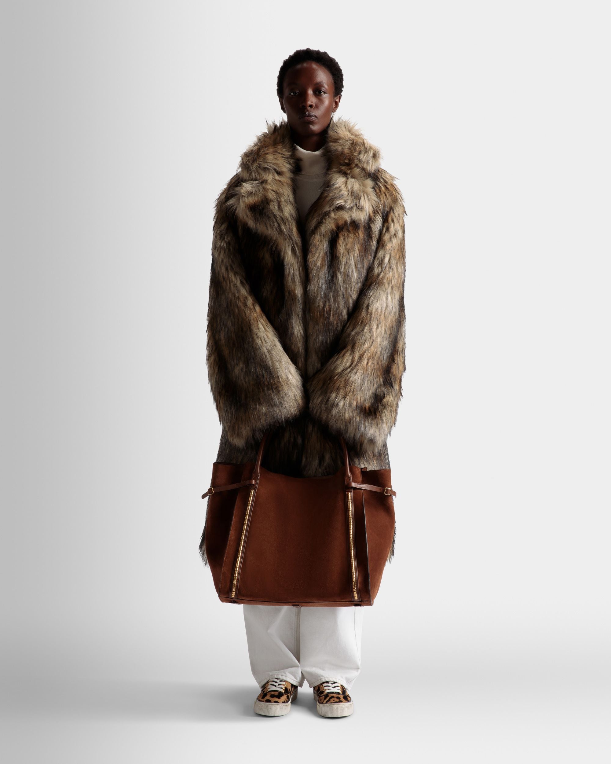 Chesney Extra Large トートバッグ ブラウン スエード レザー - 女性 - Bally - 02