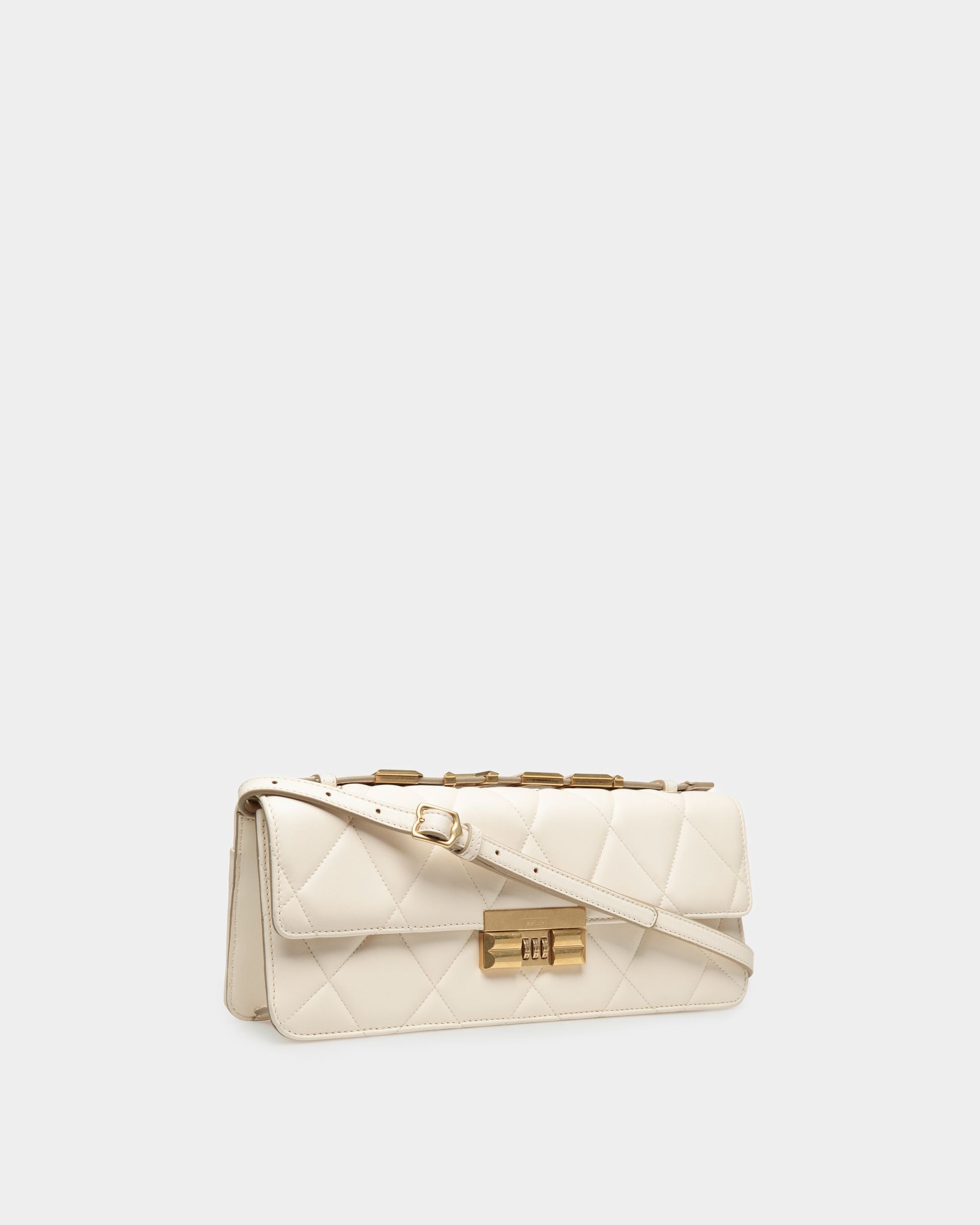 ロゴ クロスボディバッグ ラージ ボーンホワイト レザー - 女性 - Bally - 04