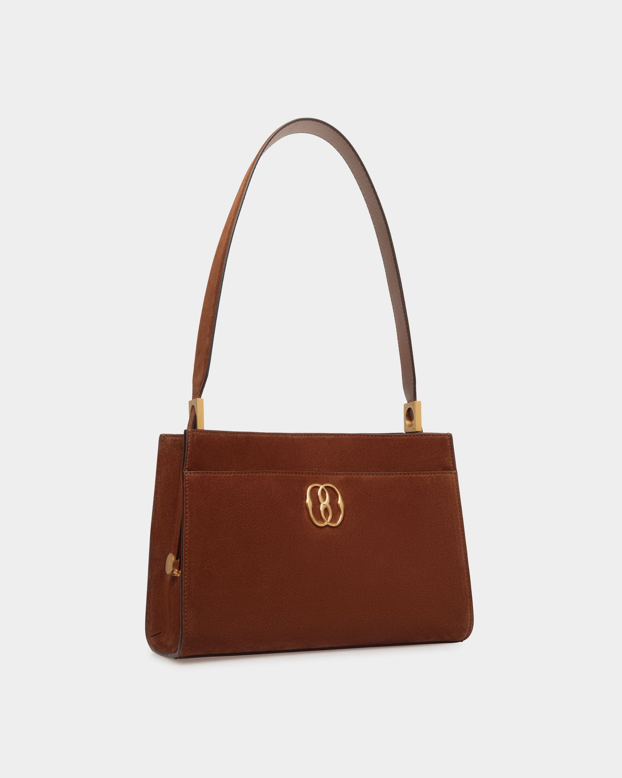 Emblem ショルダーバッグ ブラウン スエード - 女性 - Bally - 03