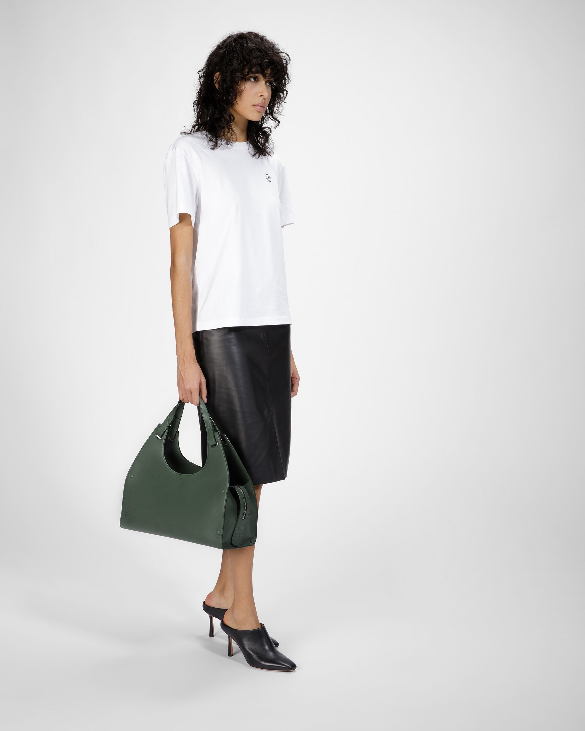 Ahres セージ レザー ショルダーバッグ - 女性 - Bally - 06