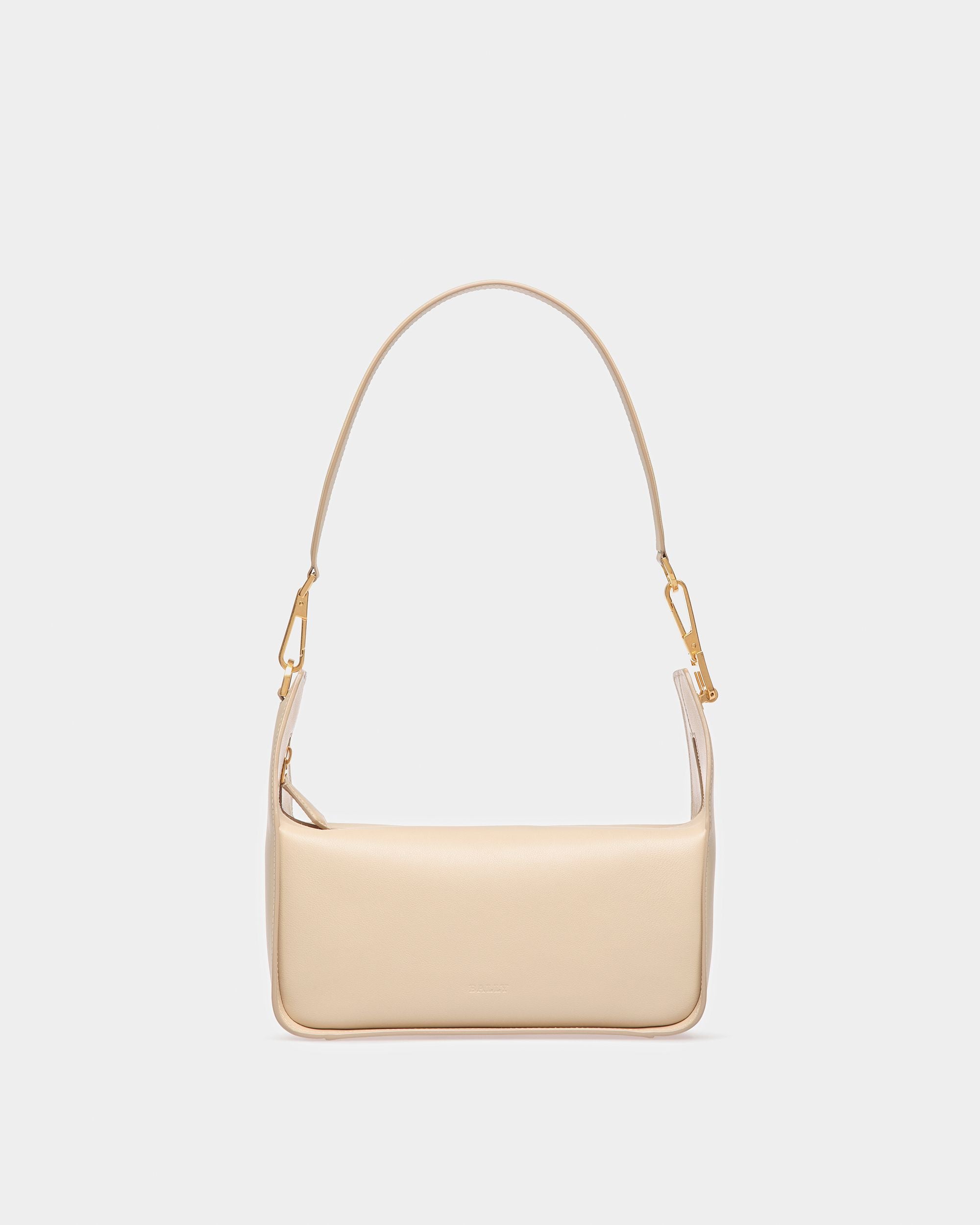 B-Hook ライトベージュ レザー ショルダーバッグ - 女性 - Bally - 01