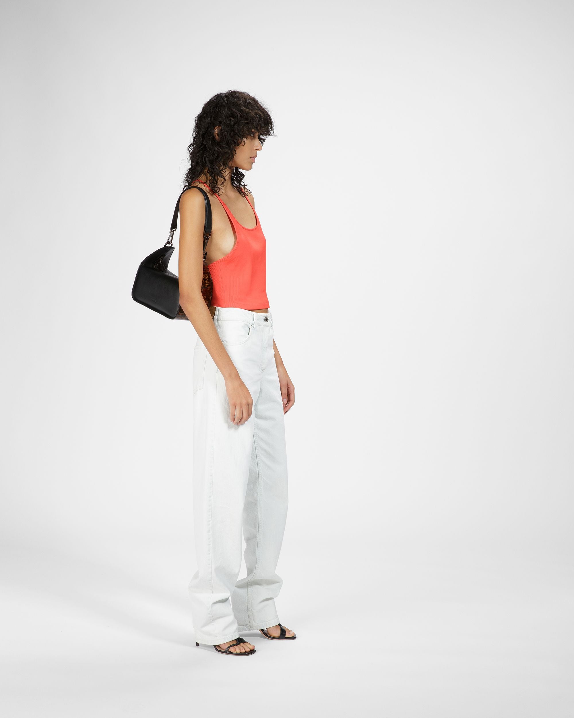 B-Hook ブラック レザー ショルダーバッグ - 女性 - Bally - 10