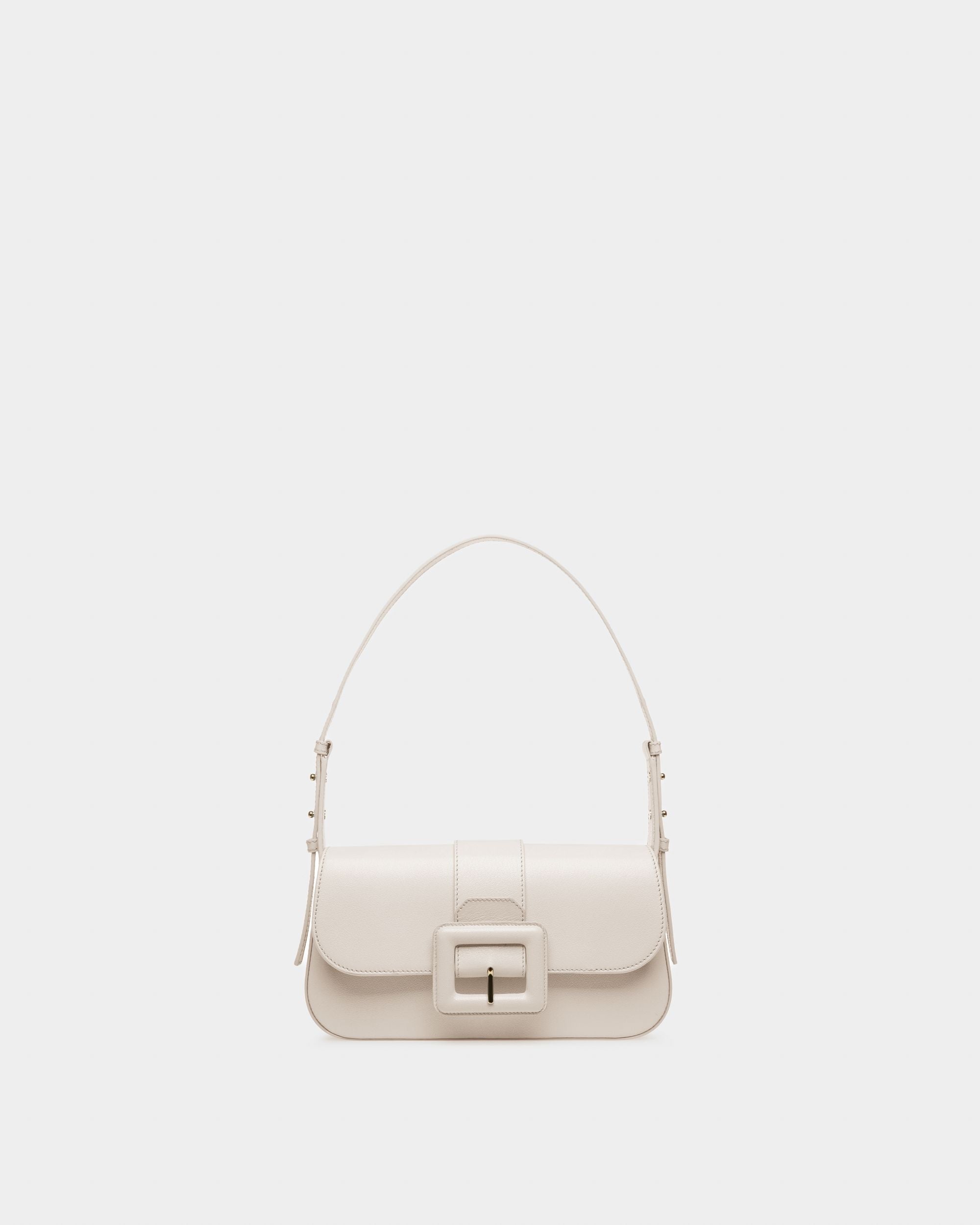 Jadha ボーンホワイト レザー ショルダーバッグ - 女性 - Bally - 01