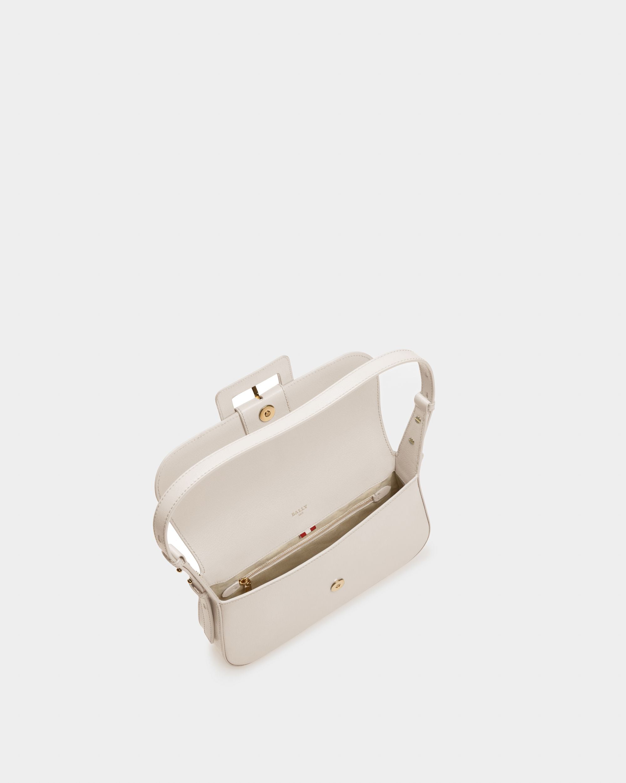 Jadha ボーンホワイト レザー ショルダーバッグ - 女性 - Bally - 04