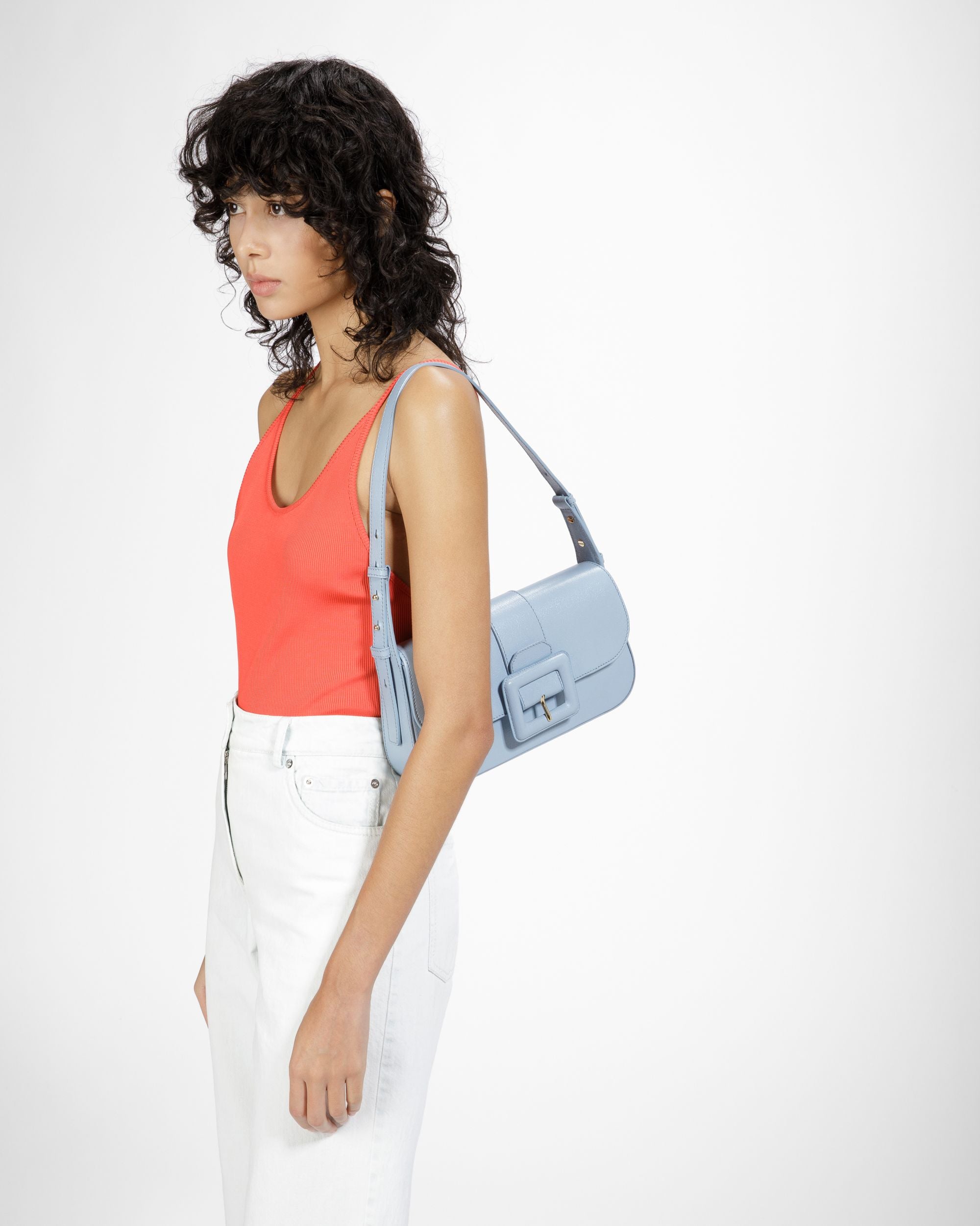 Jadha ライトブルー レザー ショルダーバッグ - 女性 - Bally - 02